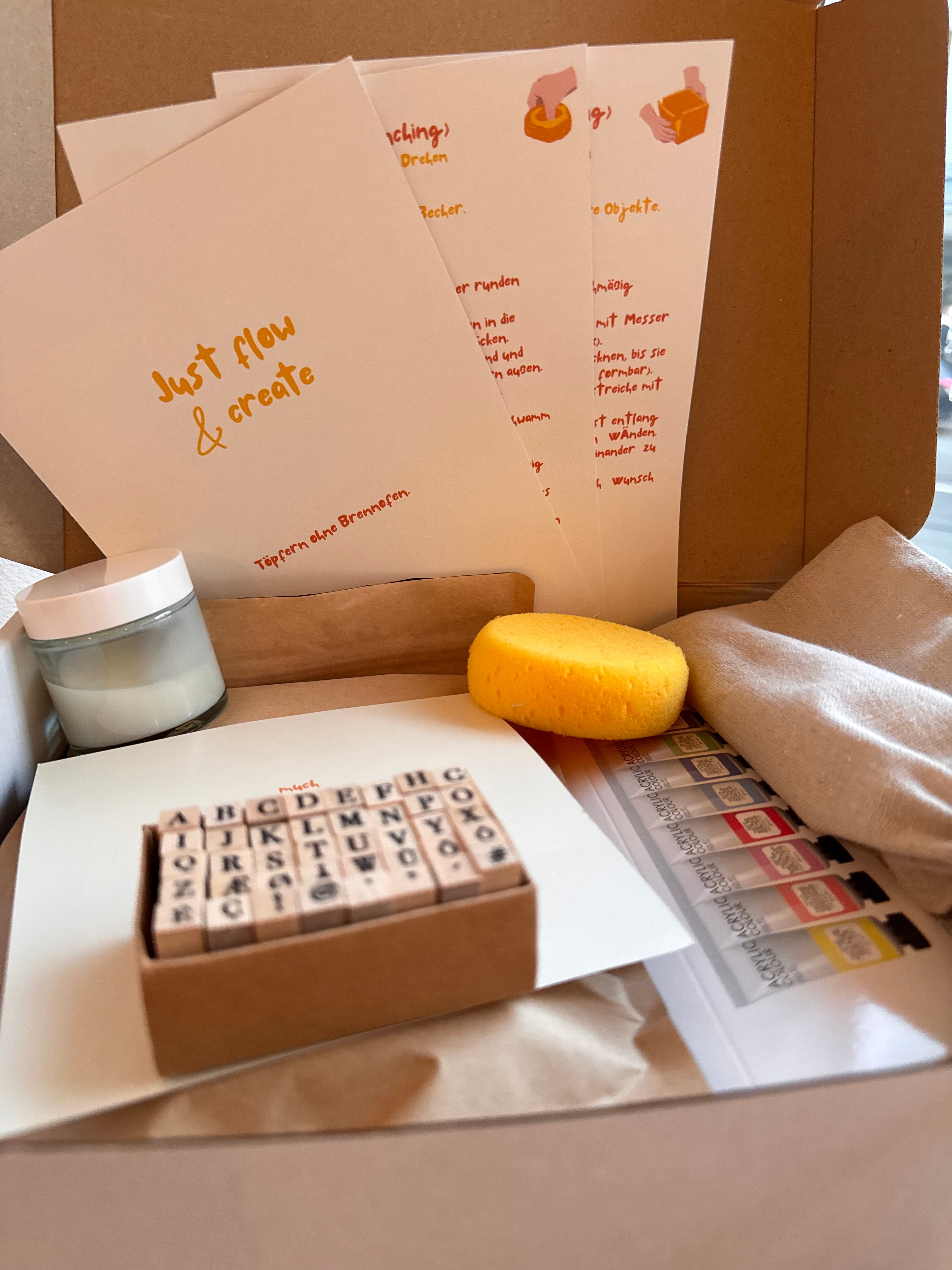 Clay at Home Kit - Dein DIY-Starter-Kit für Töpfern ohne Brennofen