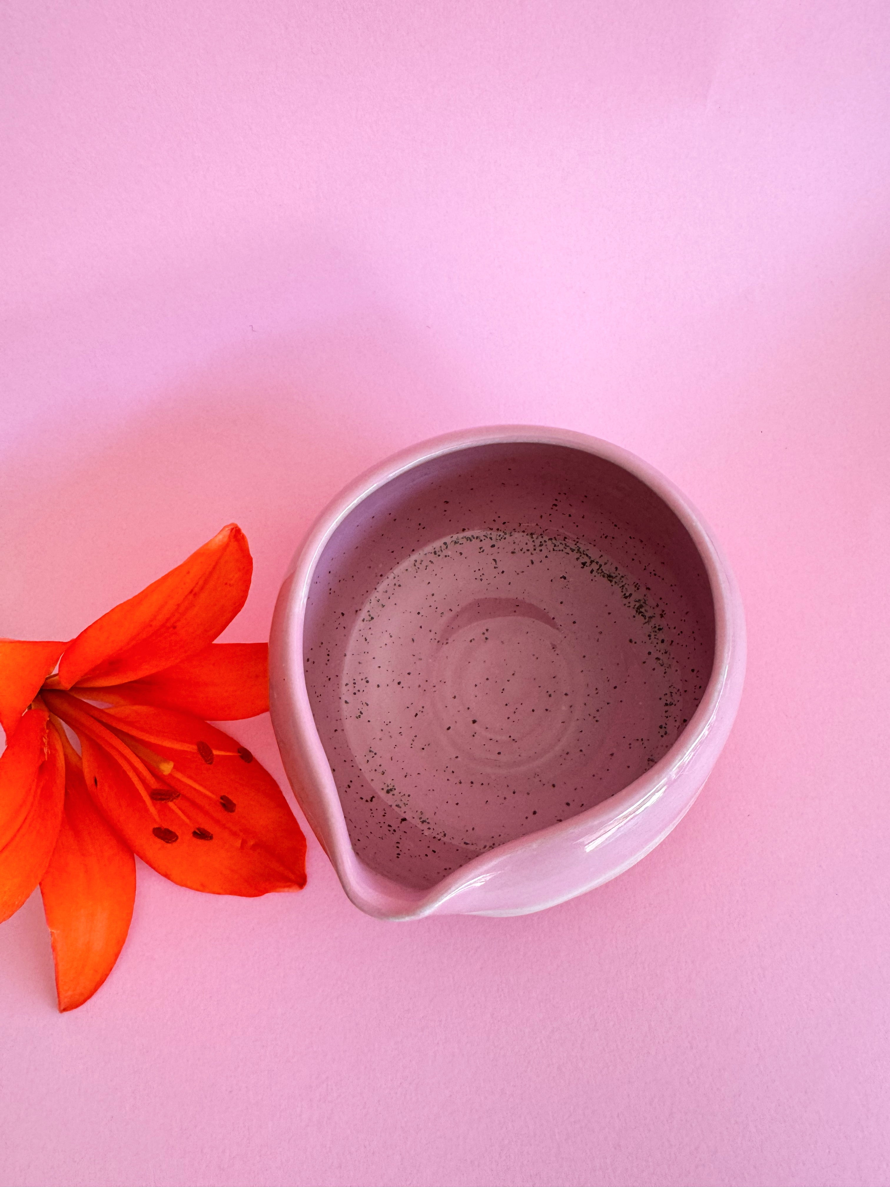 Matcha Bowl Schale LOLITA rosa weiß rot orange Karaffe - Limited Edition