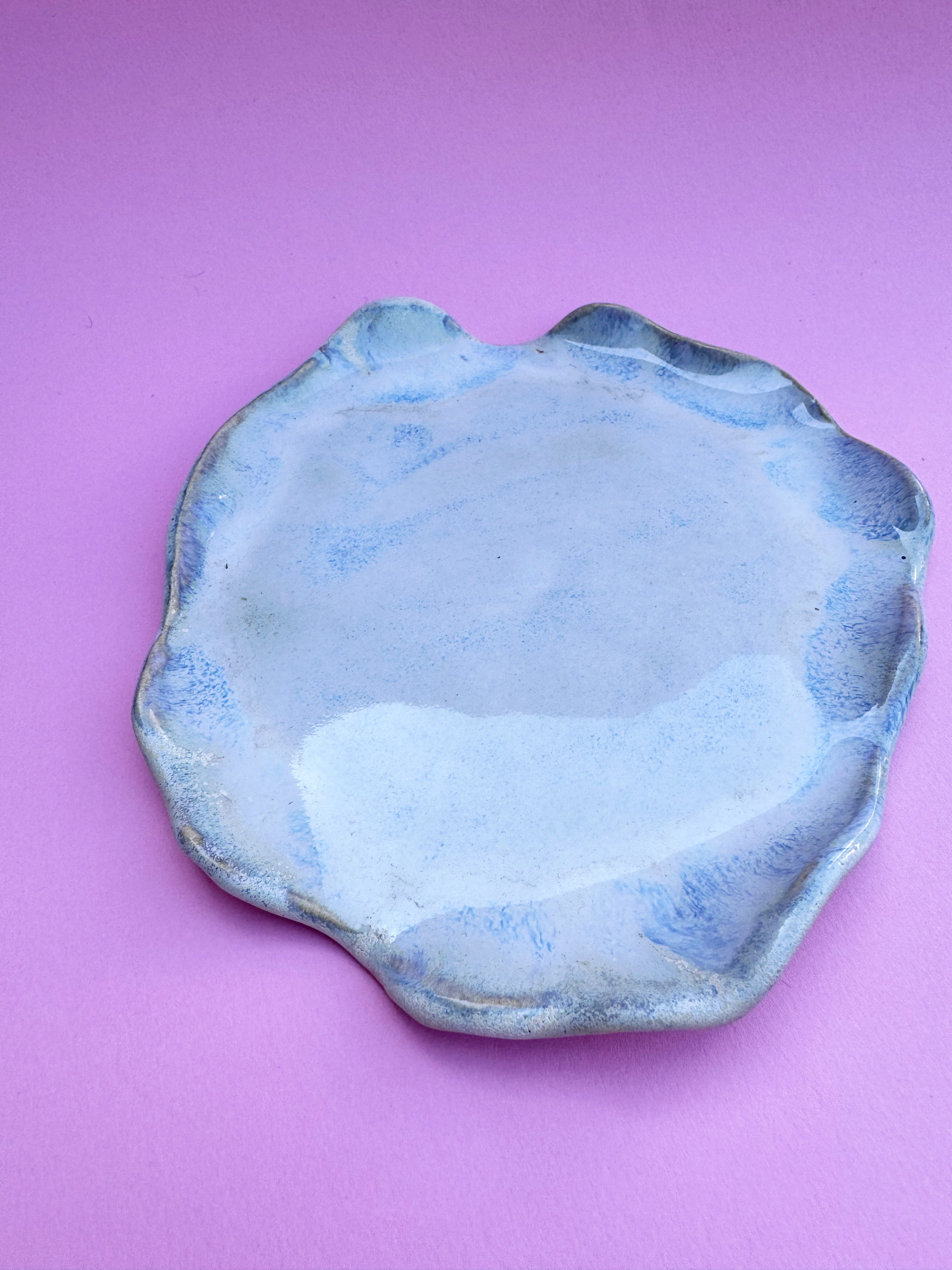 Servierplatte Schmuck Platte MARE blau weiß - Limited Edition