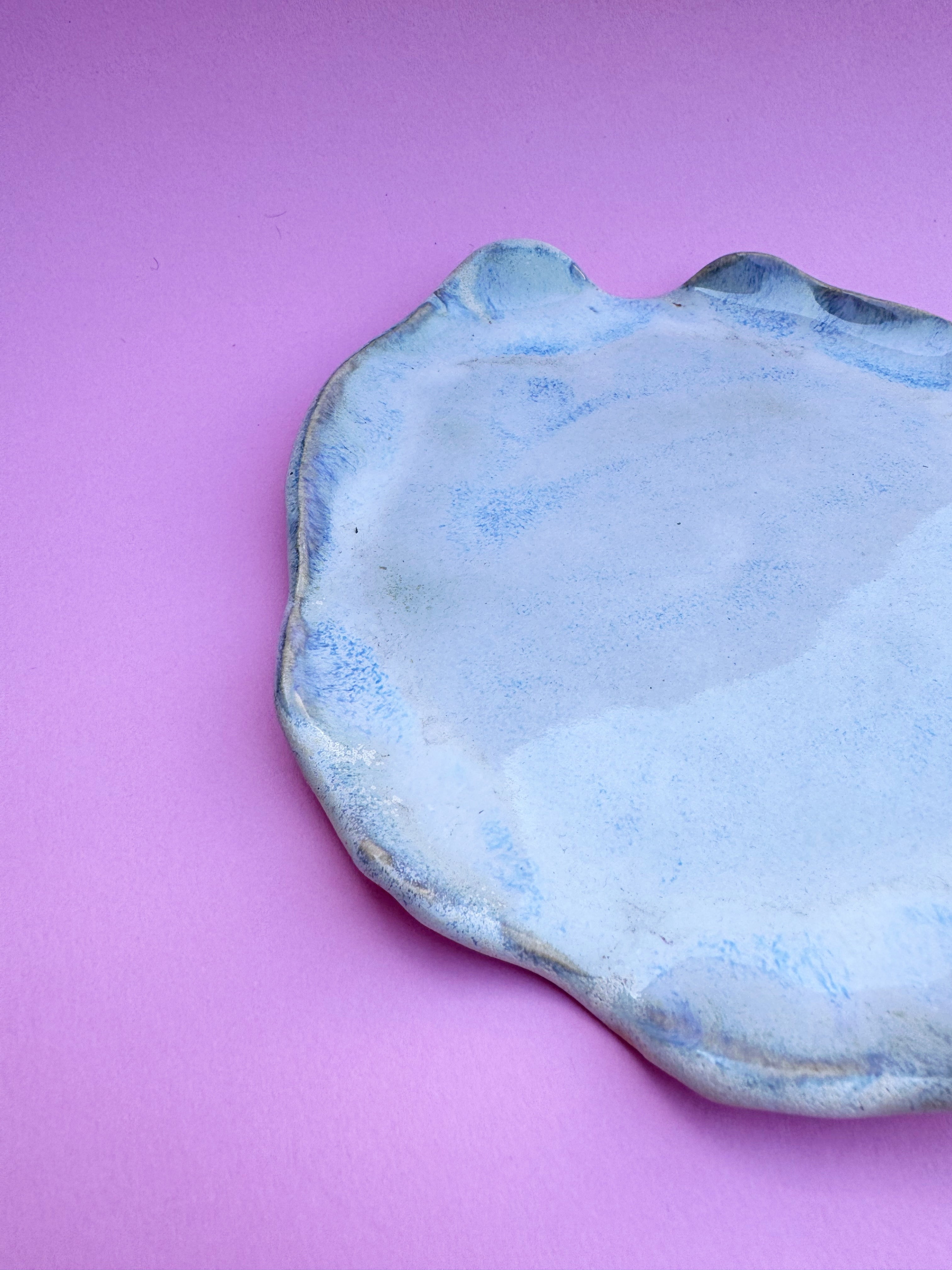 Servierplatte Schmuck Platte MARE blau weiß - Limited Edition