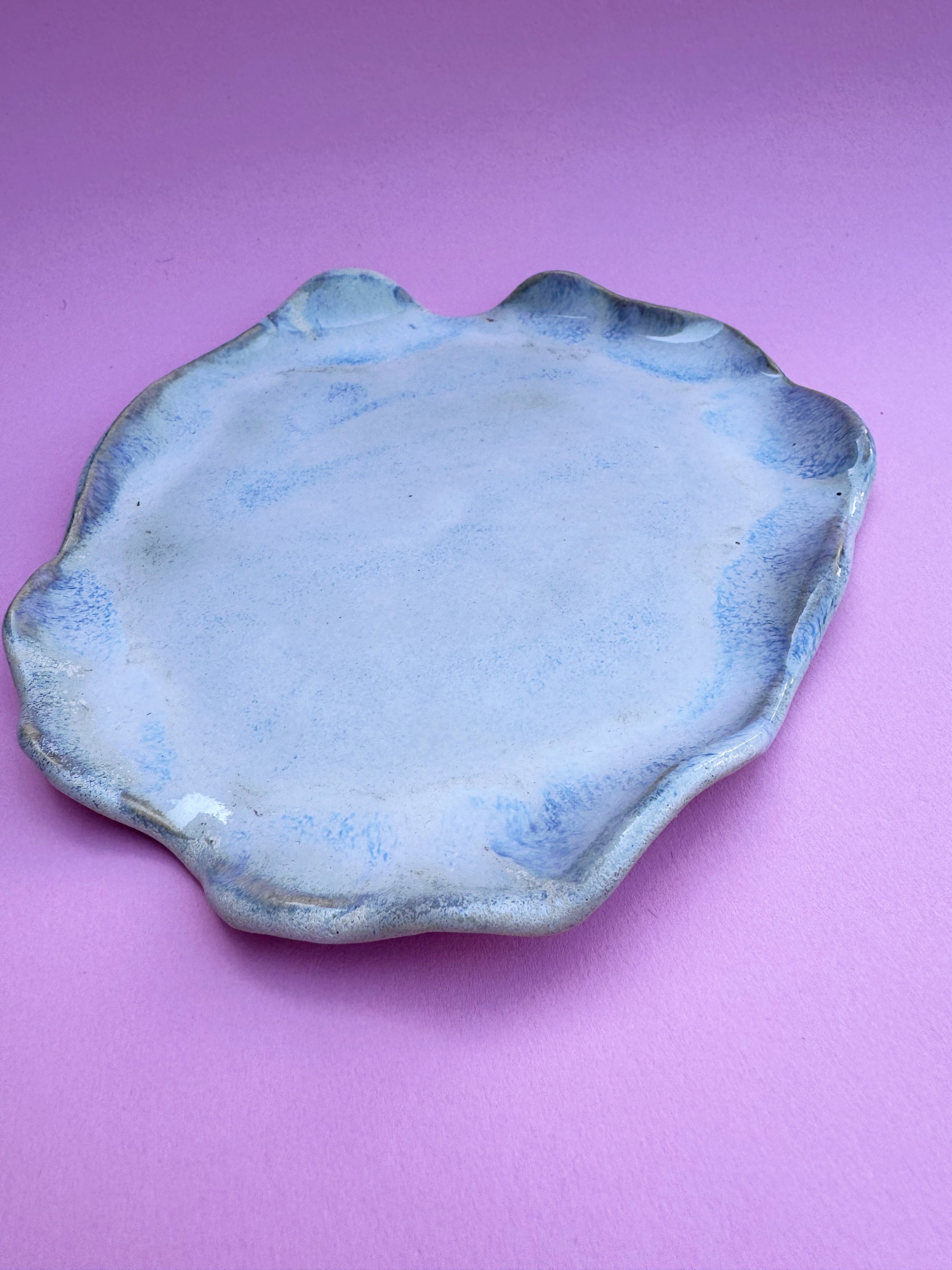 Servierplatte Schmuck Platte MARE blau weiß - Limited Edition