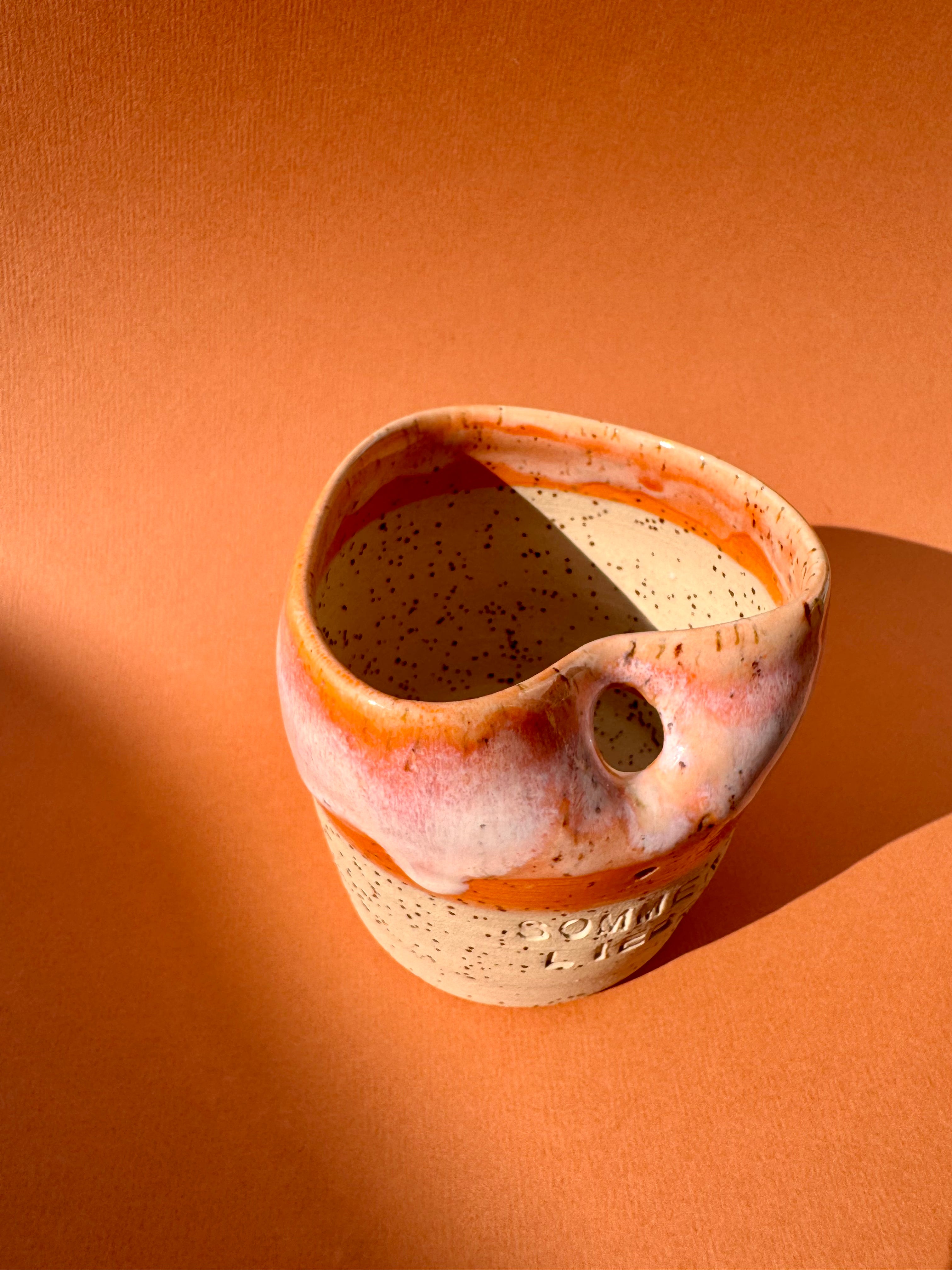 CUP TO GO "SOMMERLIEBE" Tasse orange