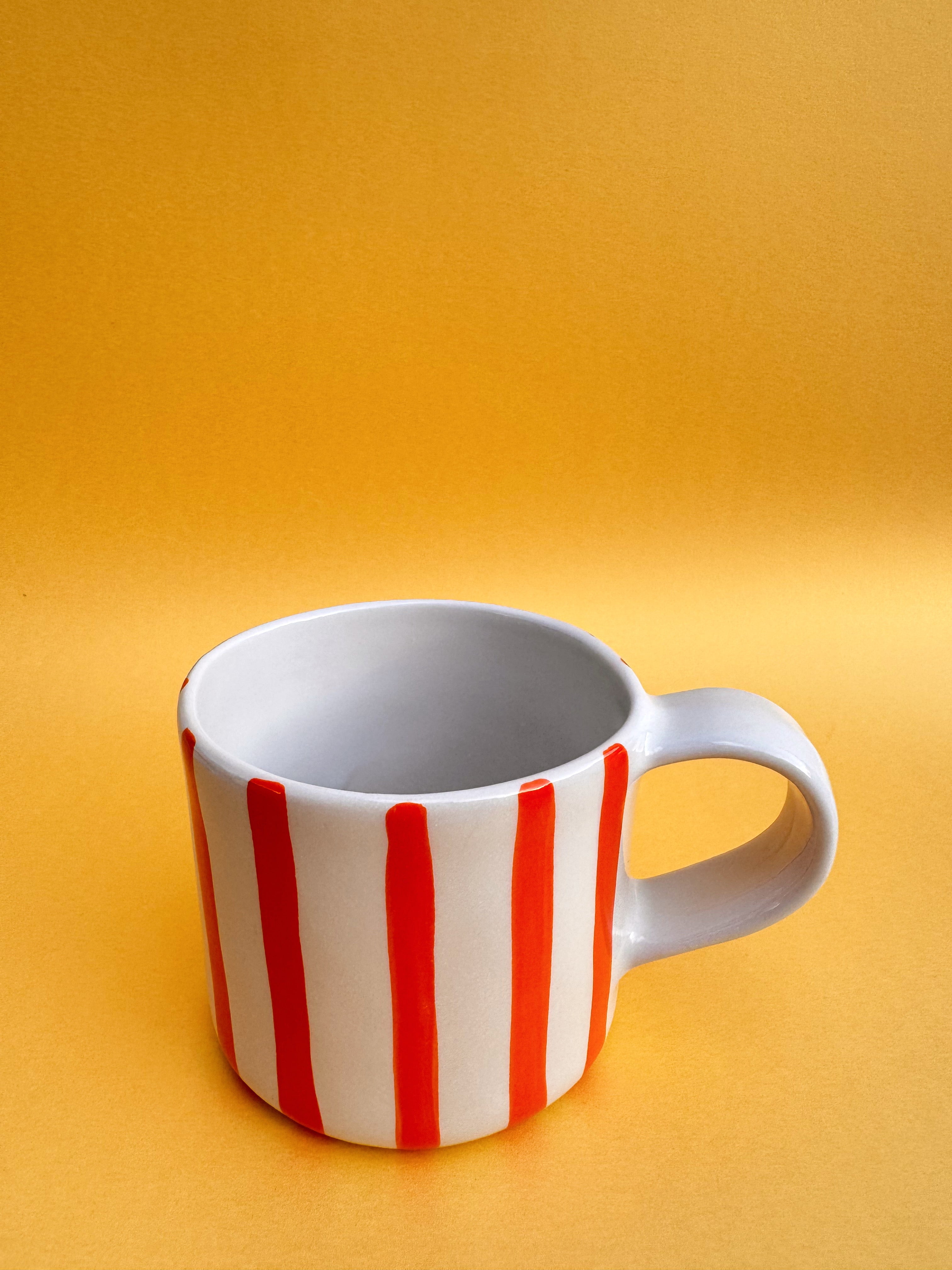 Tasse Soleil weiß orange