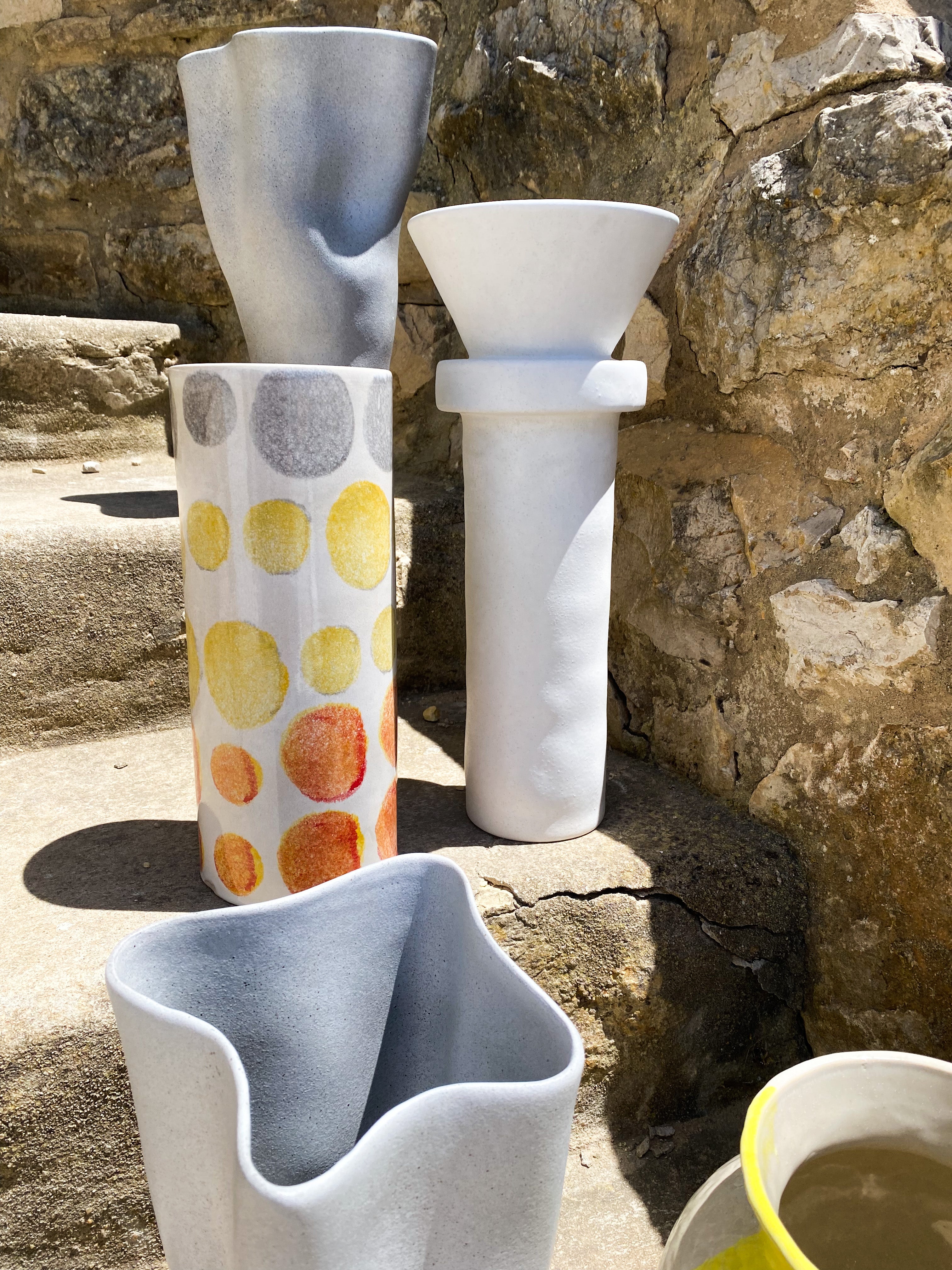 Vase VIGO large light grey