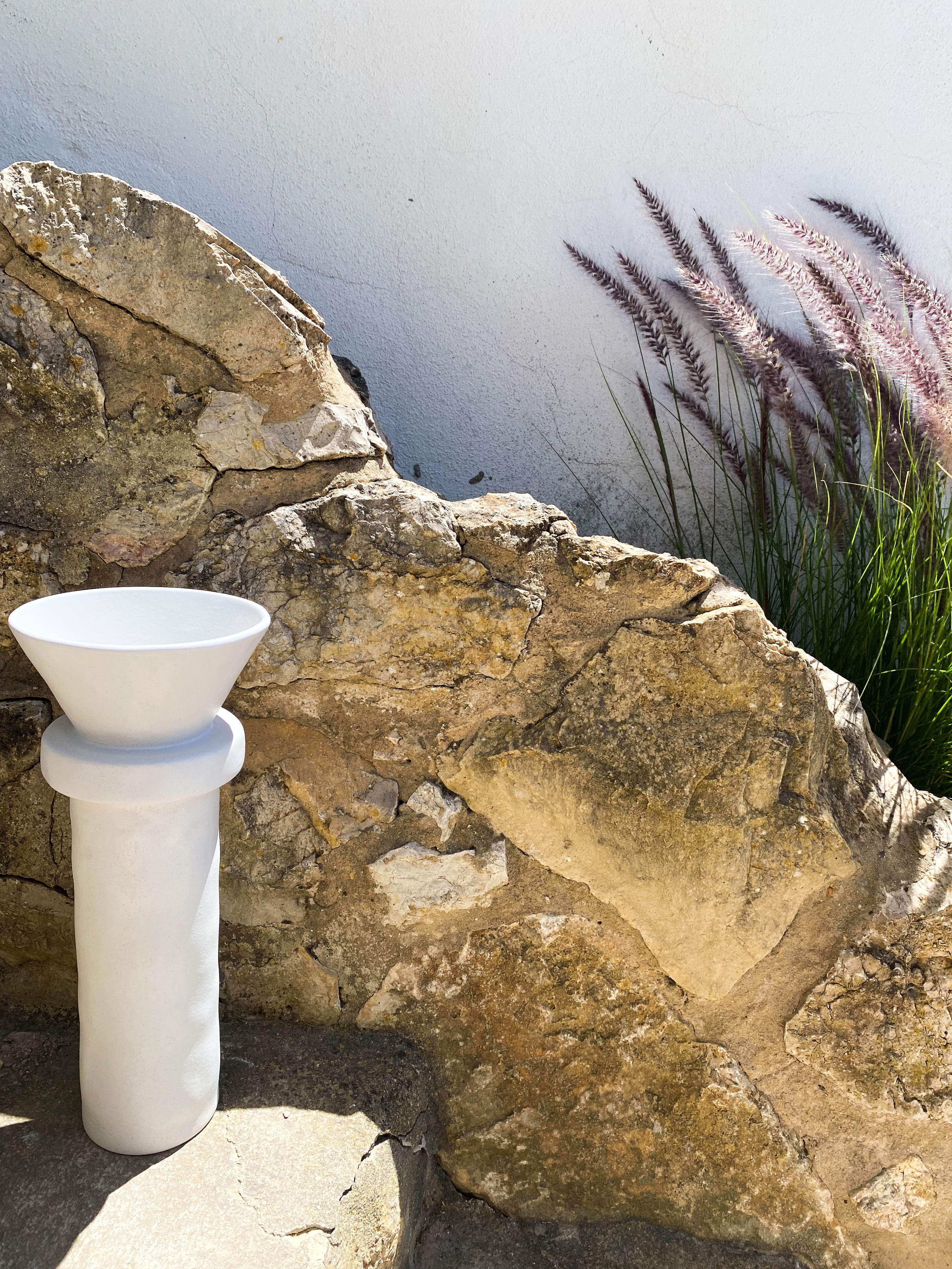 Vase CHAVES large white
