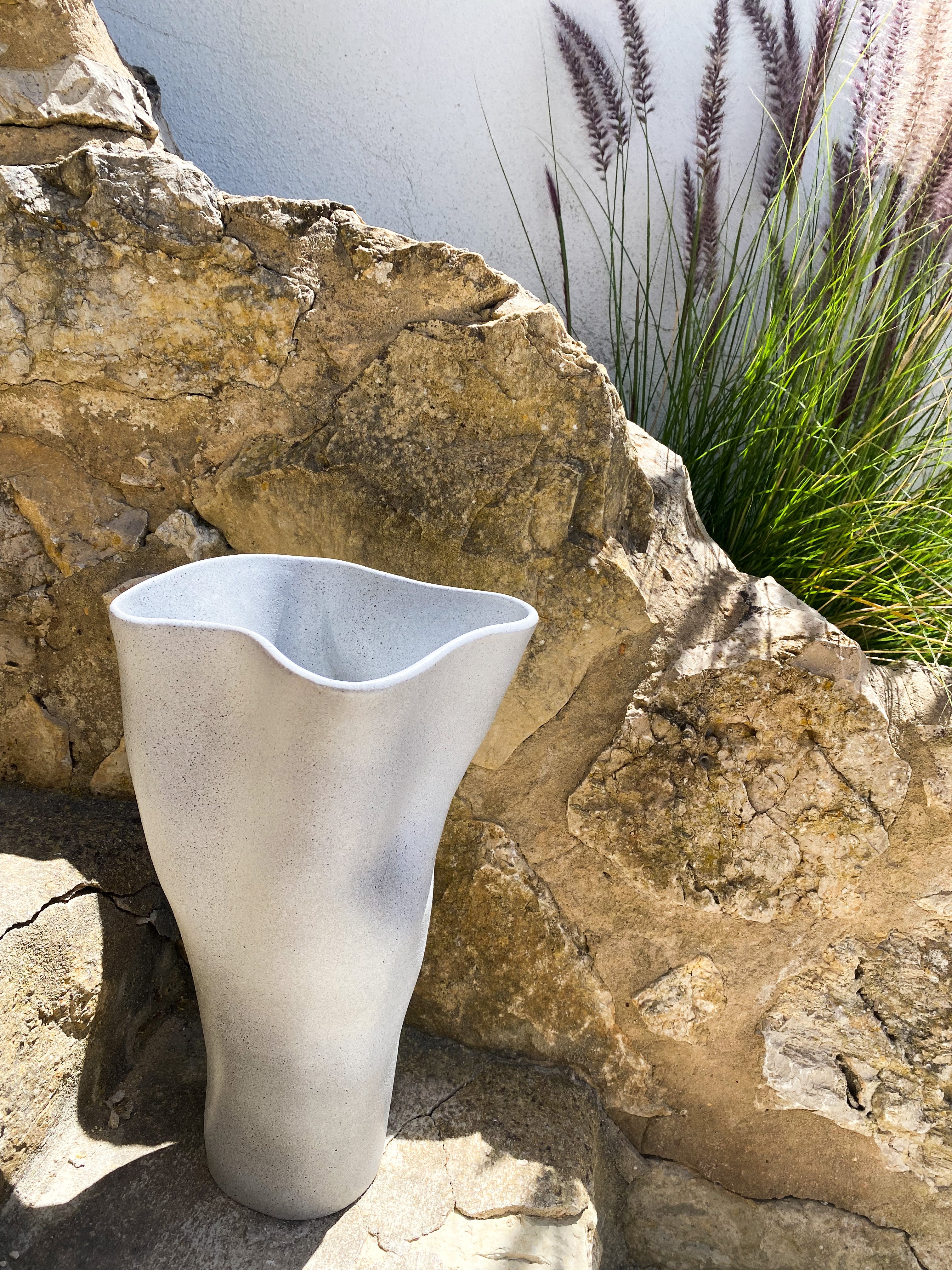 Vase VIGO large light grey