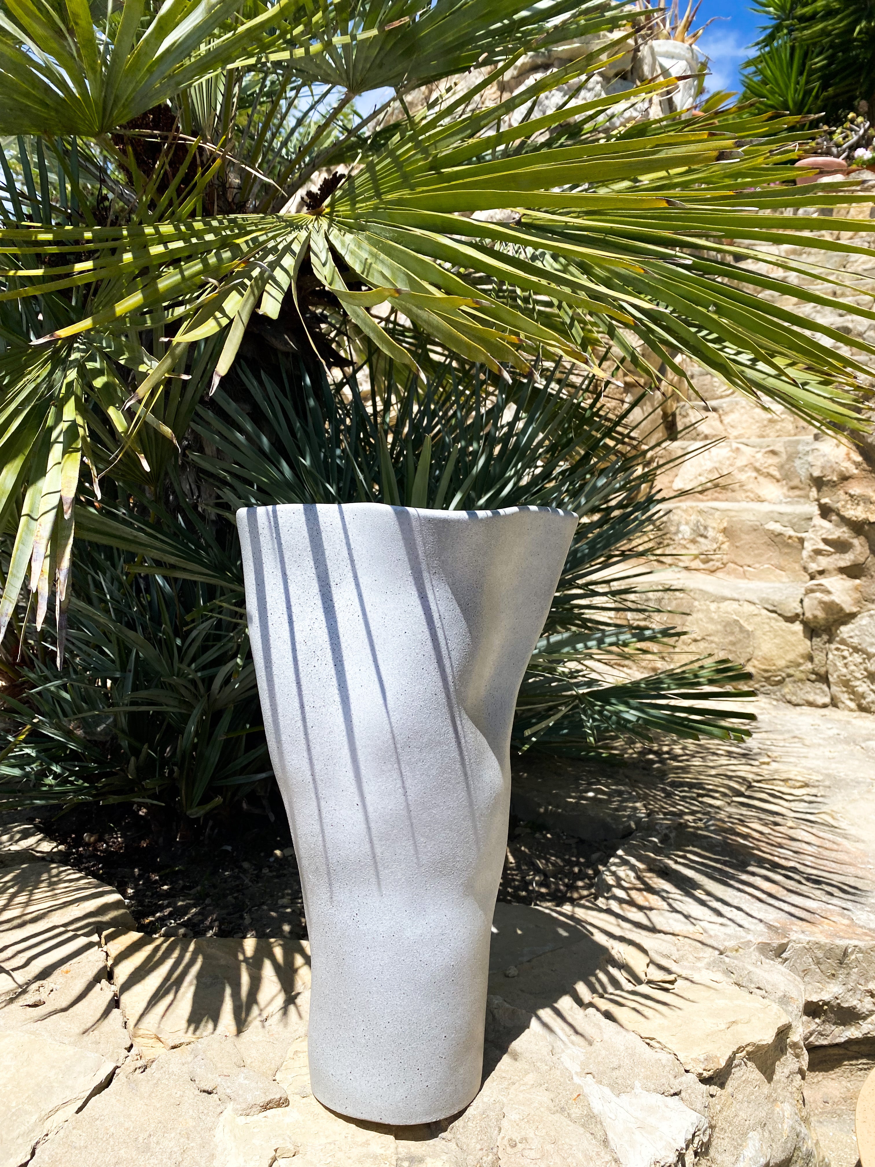Vase VIGO large light grey