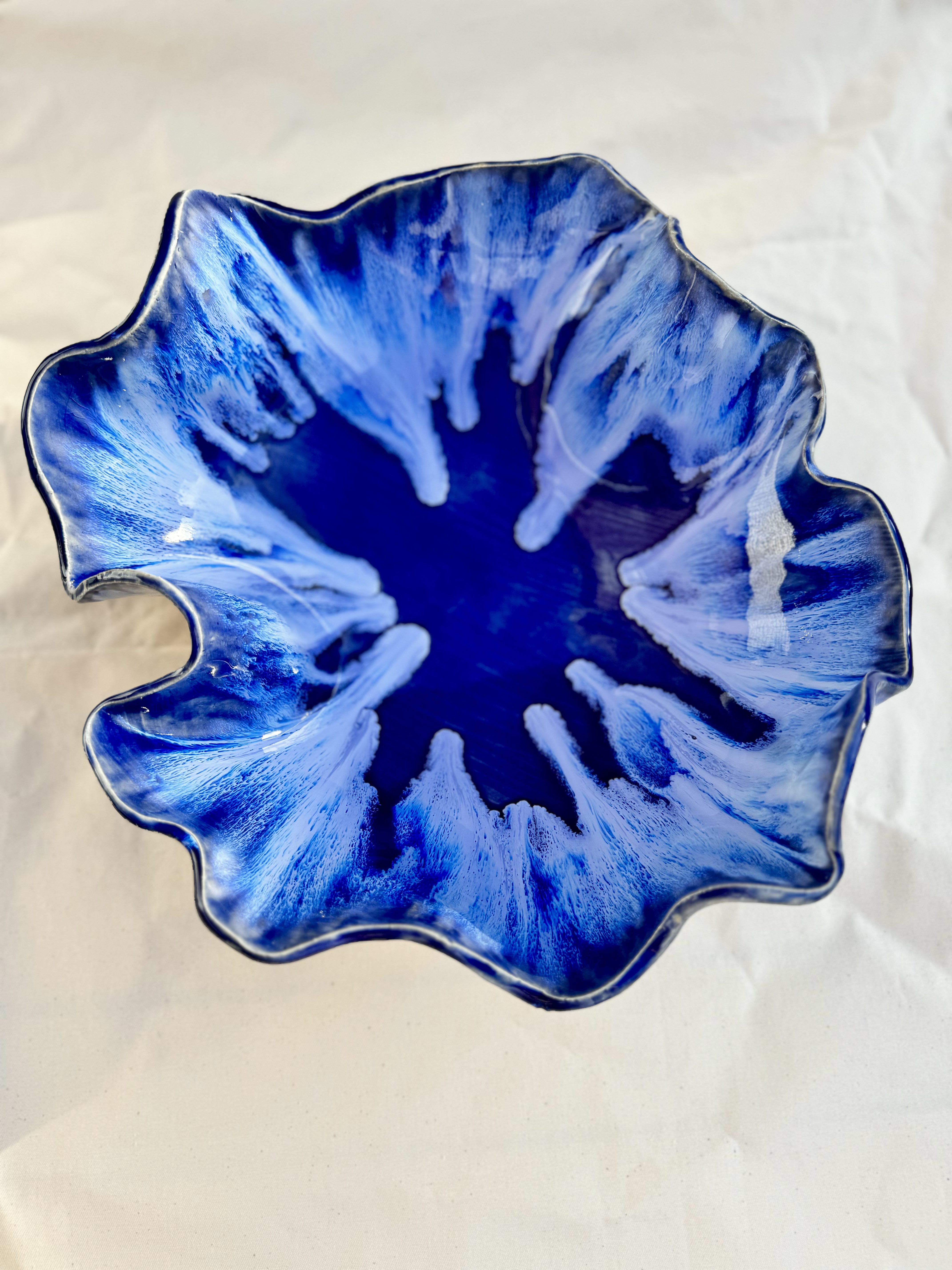 Servierschale MARE - große Schale - meerblau - Limited Edition