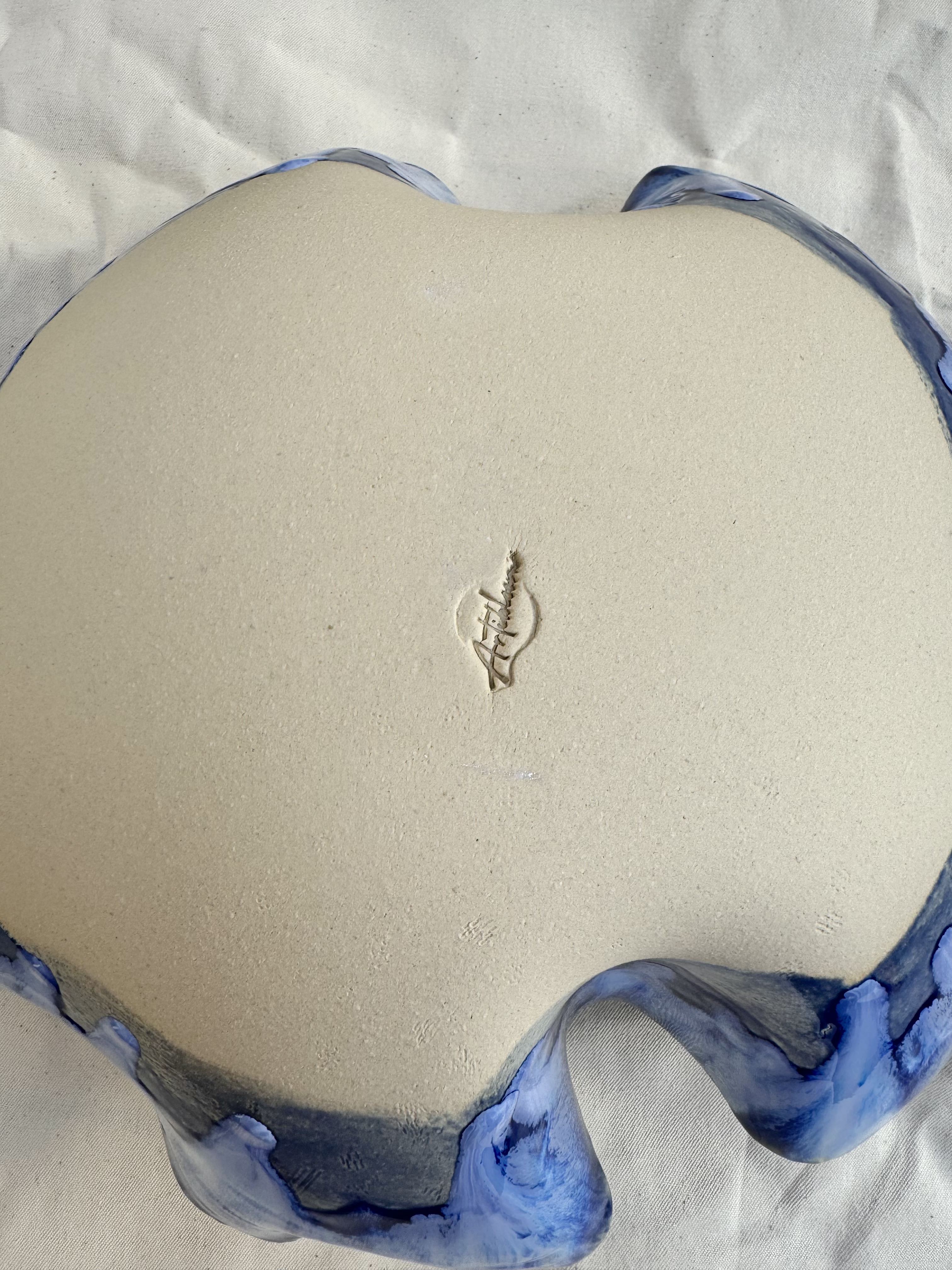 Servierschale MARE - große Schale - meerblau - Limited Edition