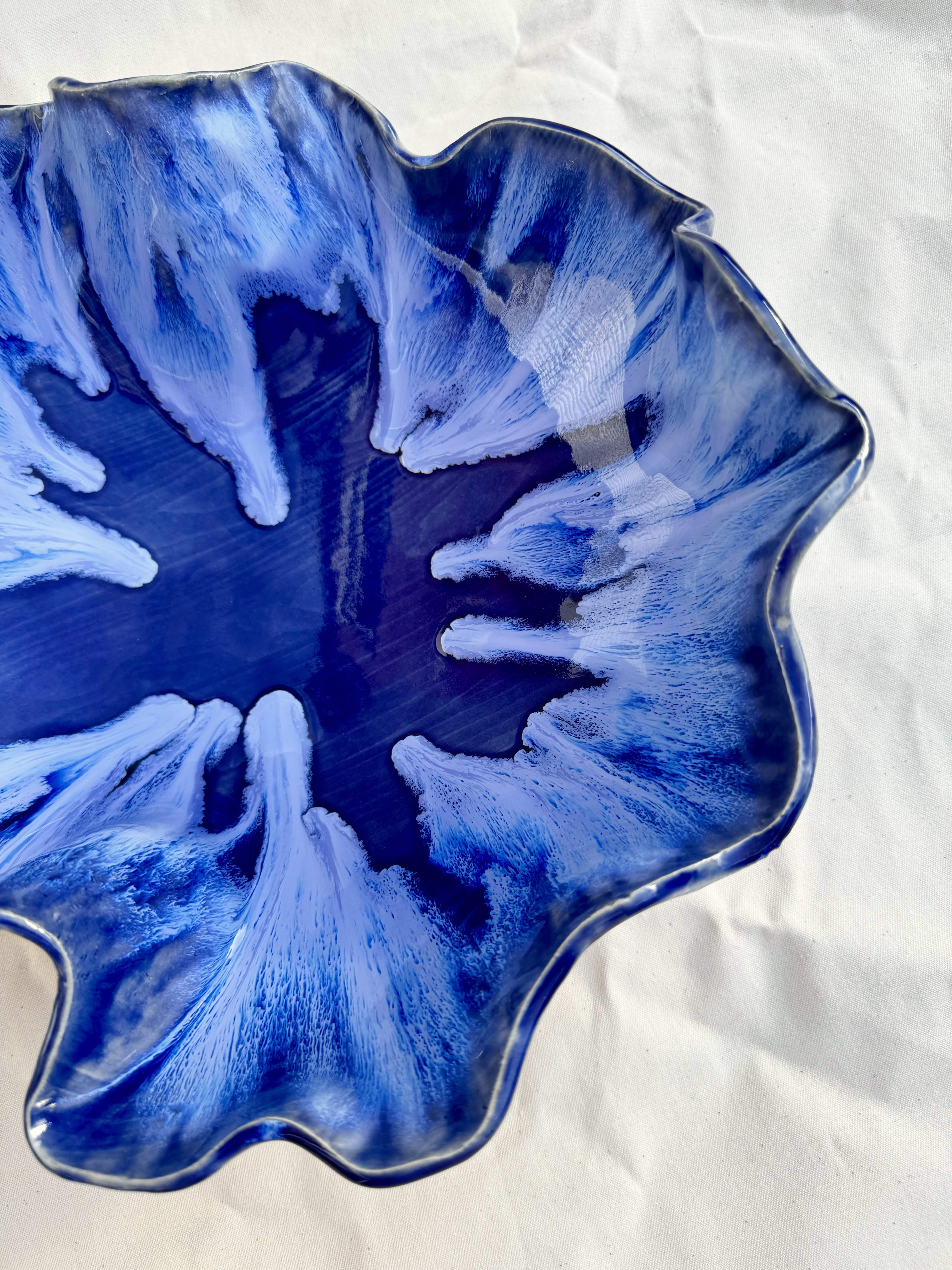 Servierschale MARE - große Schale - meerblau - Limited Edition