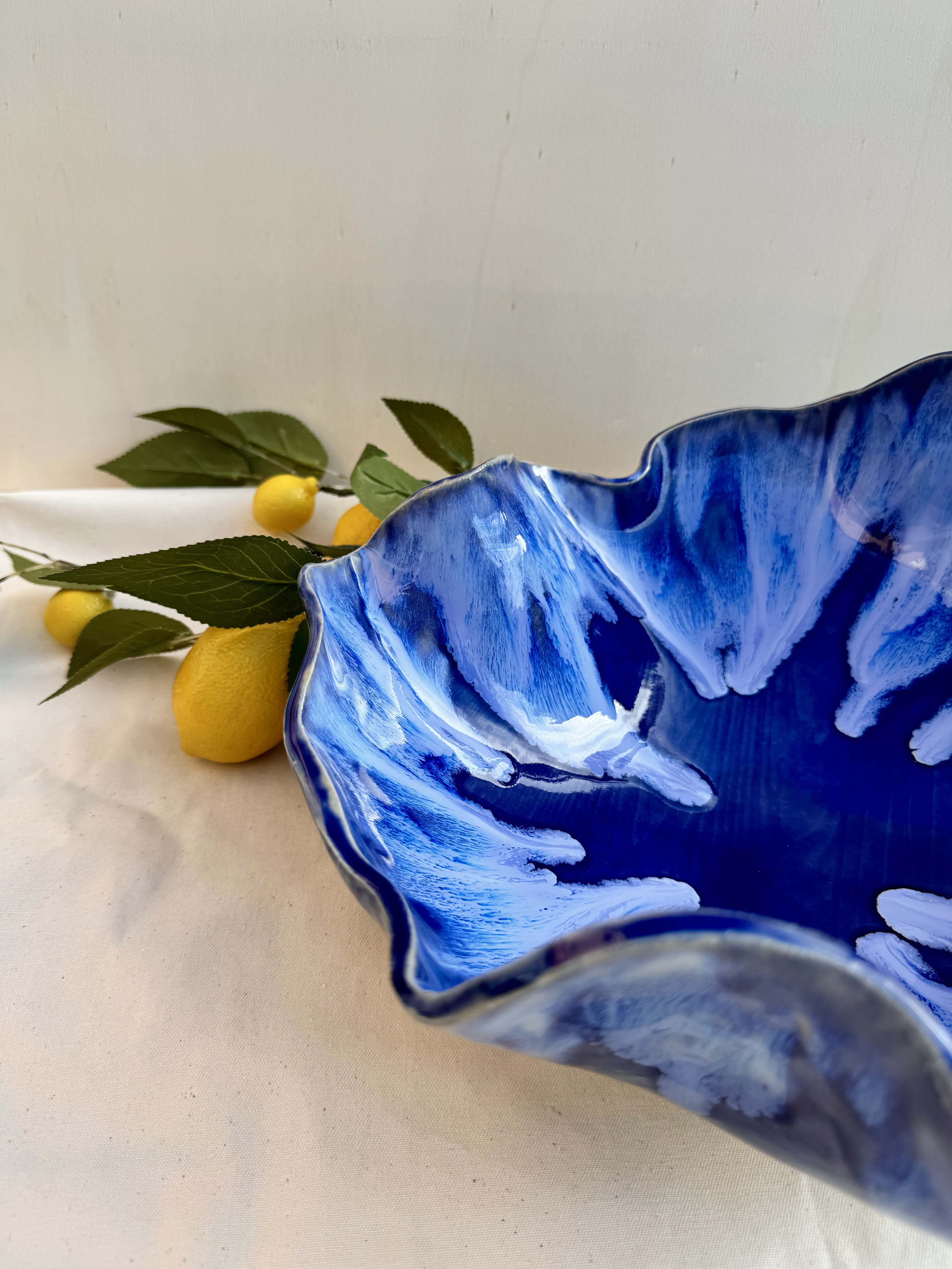 Servierschale MARE - große Schale - meerblau - Limited Edition