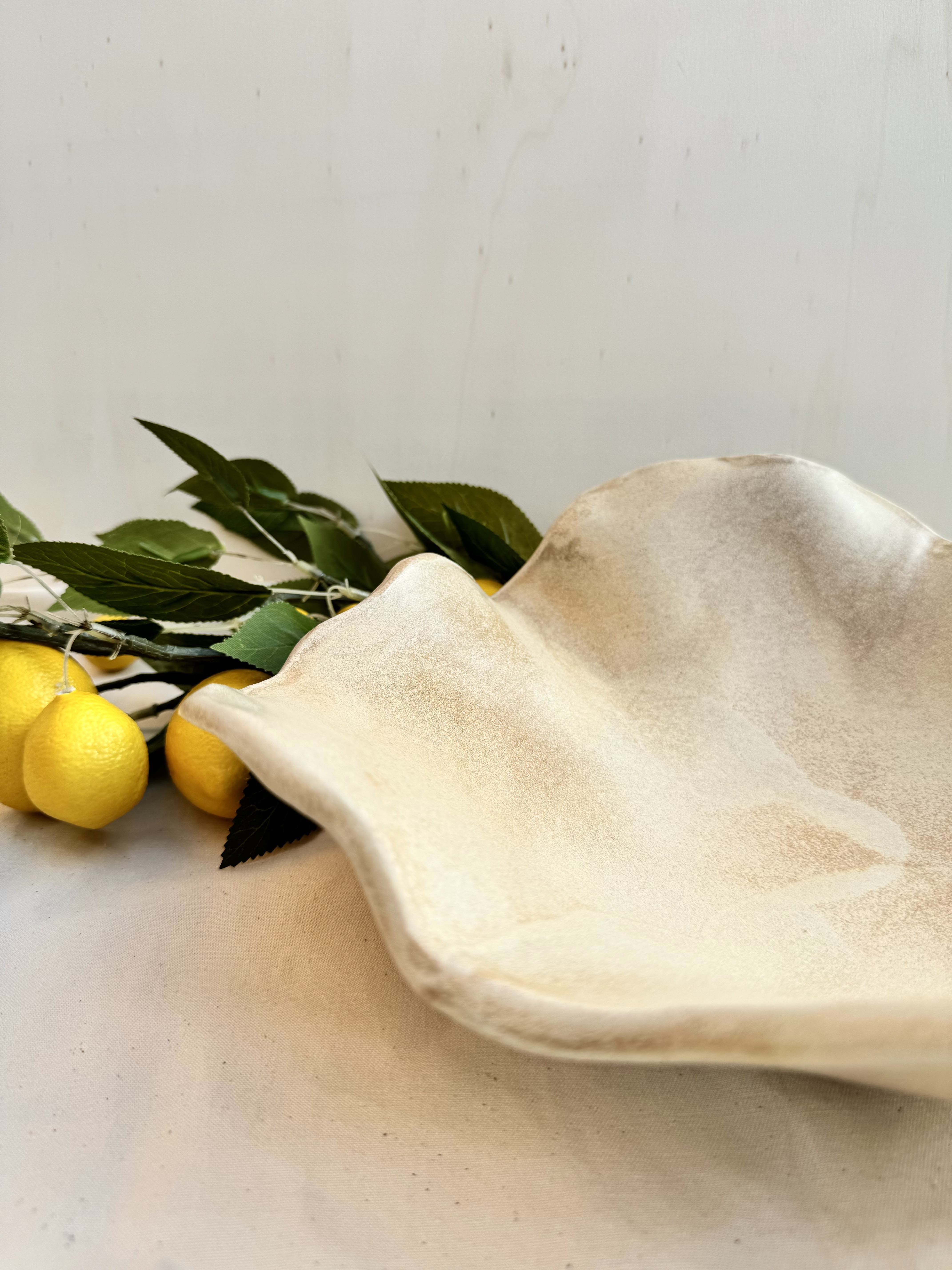 Servierschale SOL beige groß - Vorbestellung - Limited Edition