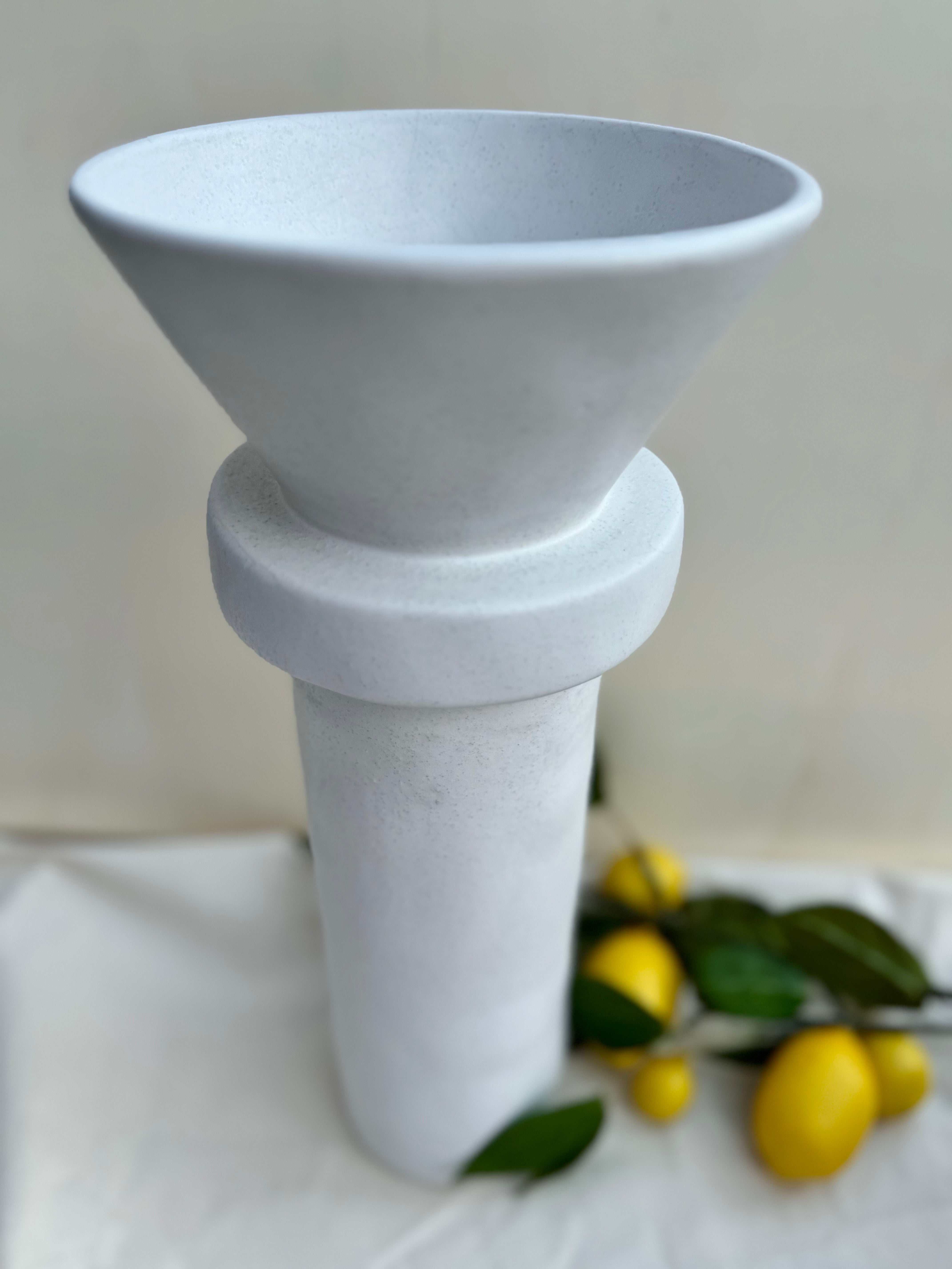 Vase CHAVES large white