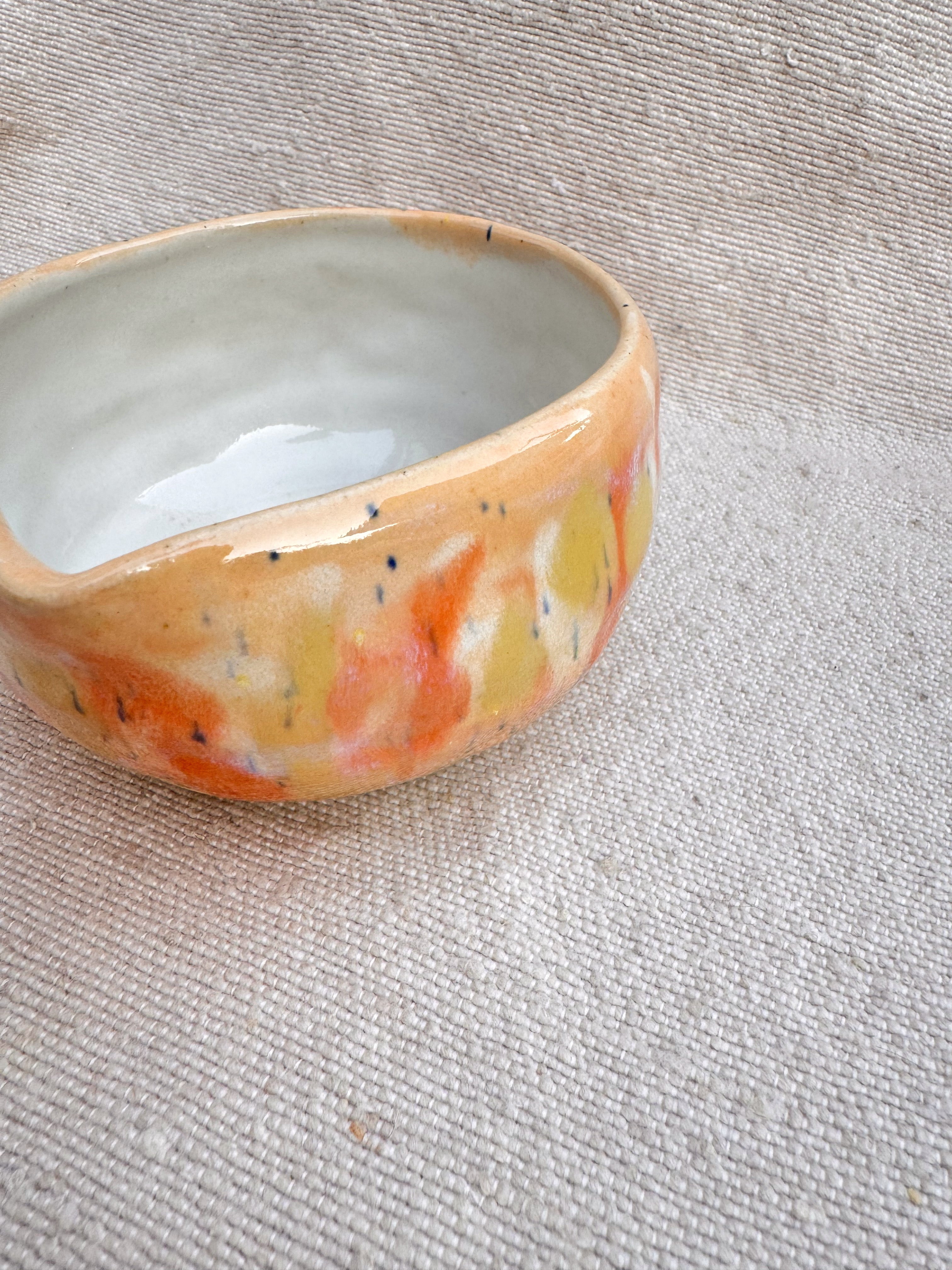 Matcha Bowl SUNDANCE - Limited Edition - Schale, Karaffe, gelb orange weiß