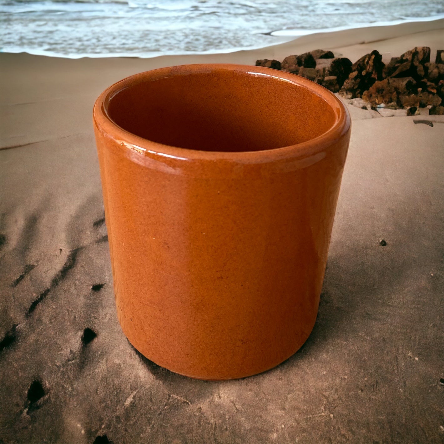 Tasse MELOR terracotta braun