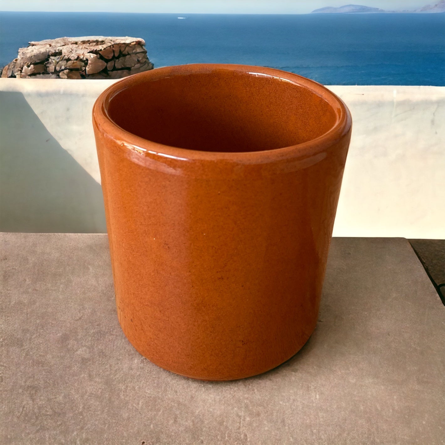 Tasse MELOR terracotta braun