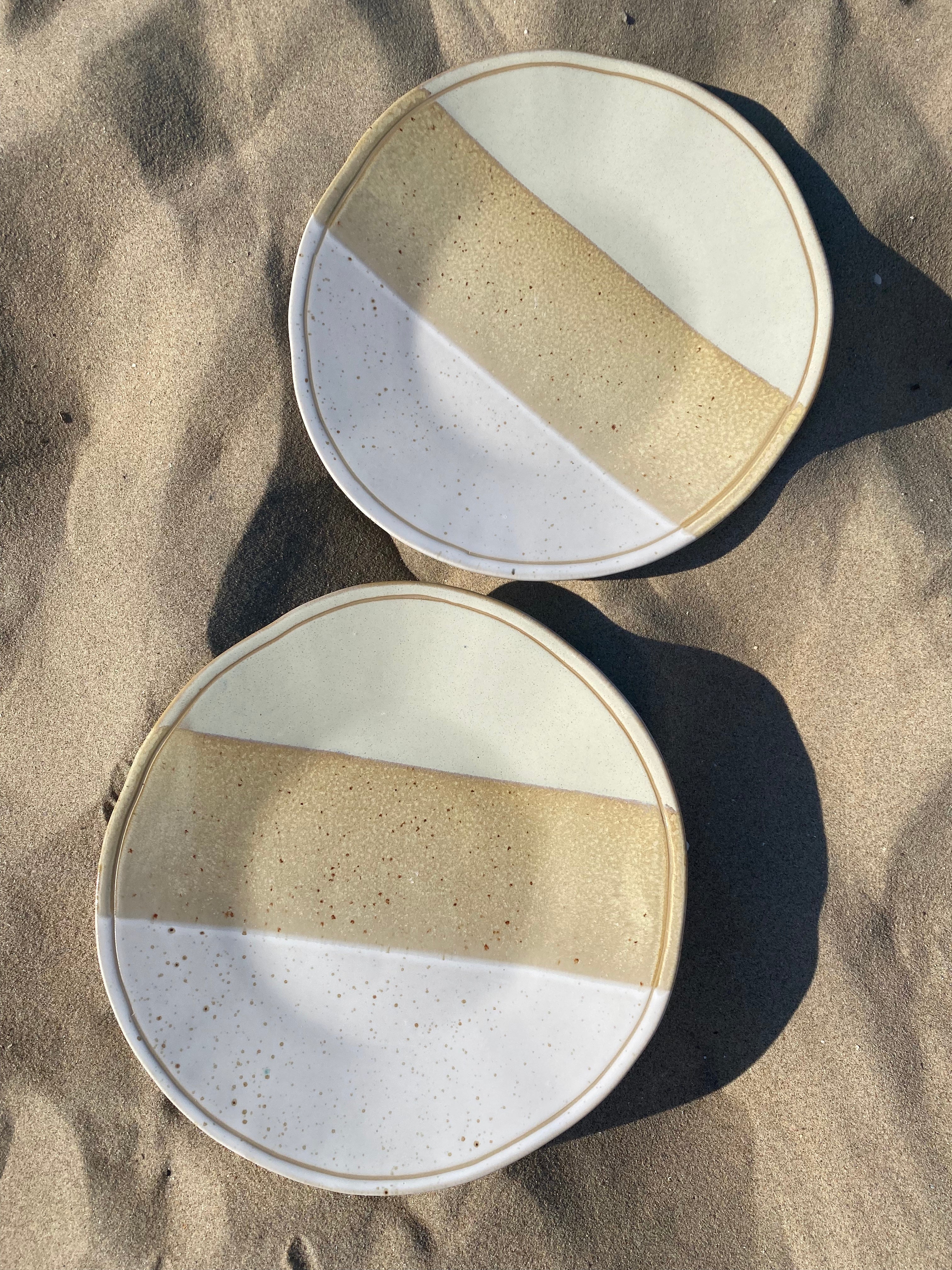 Plate dinner plate Evora white sand