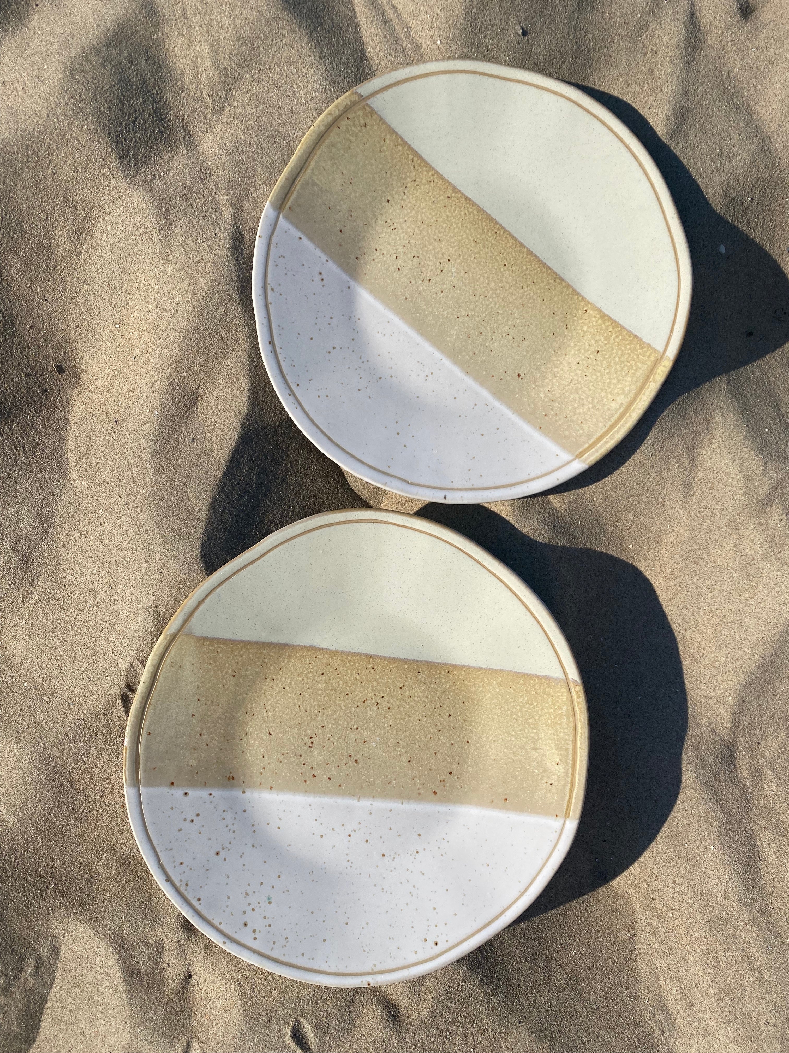 Plate dinner plate Evora white sand