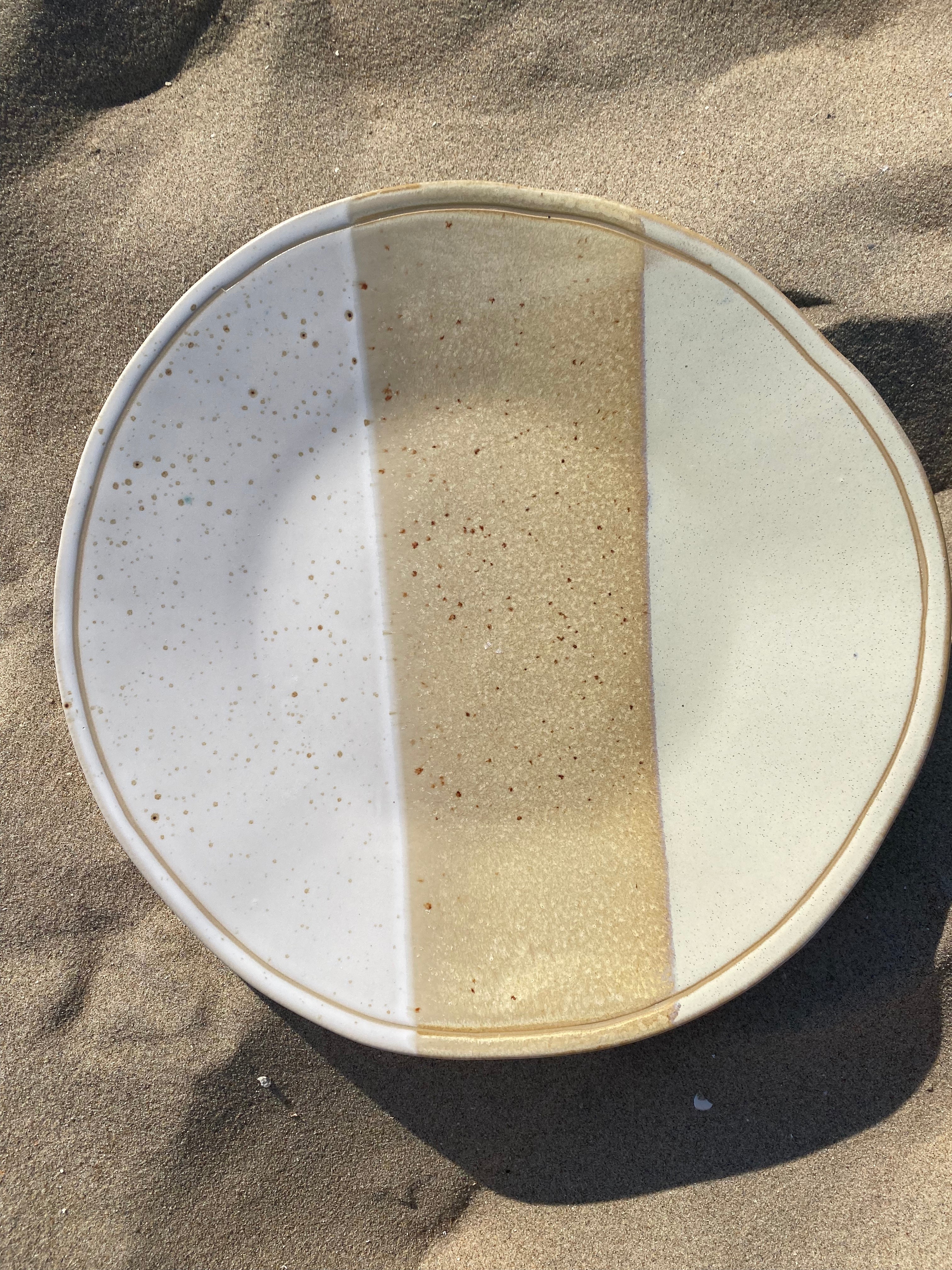 Plate dinner plate Evora white sand