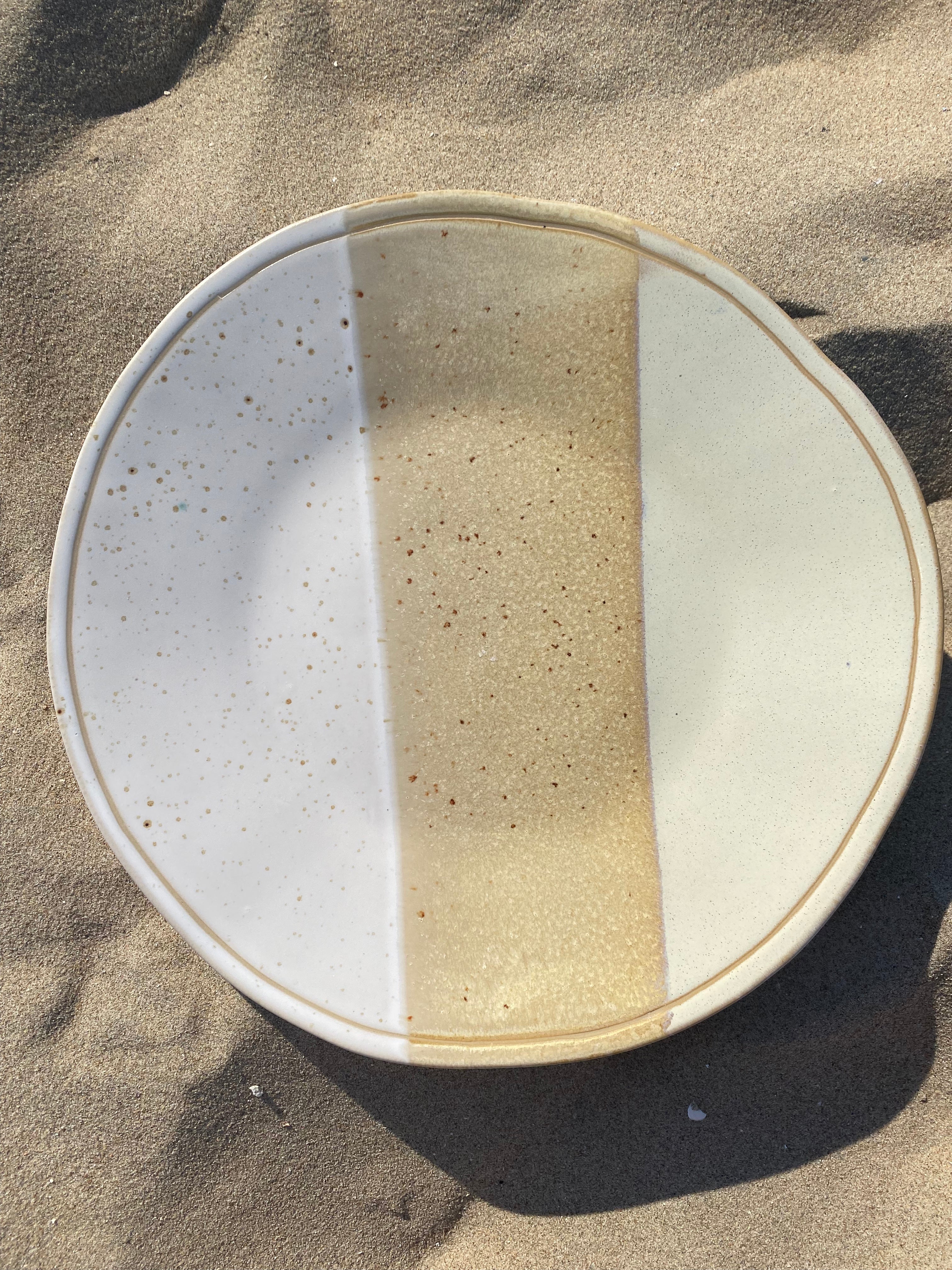 Plate dinner plate Evora white sand