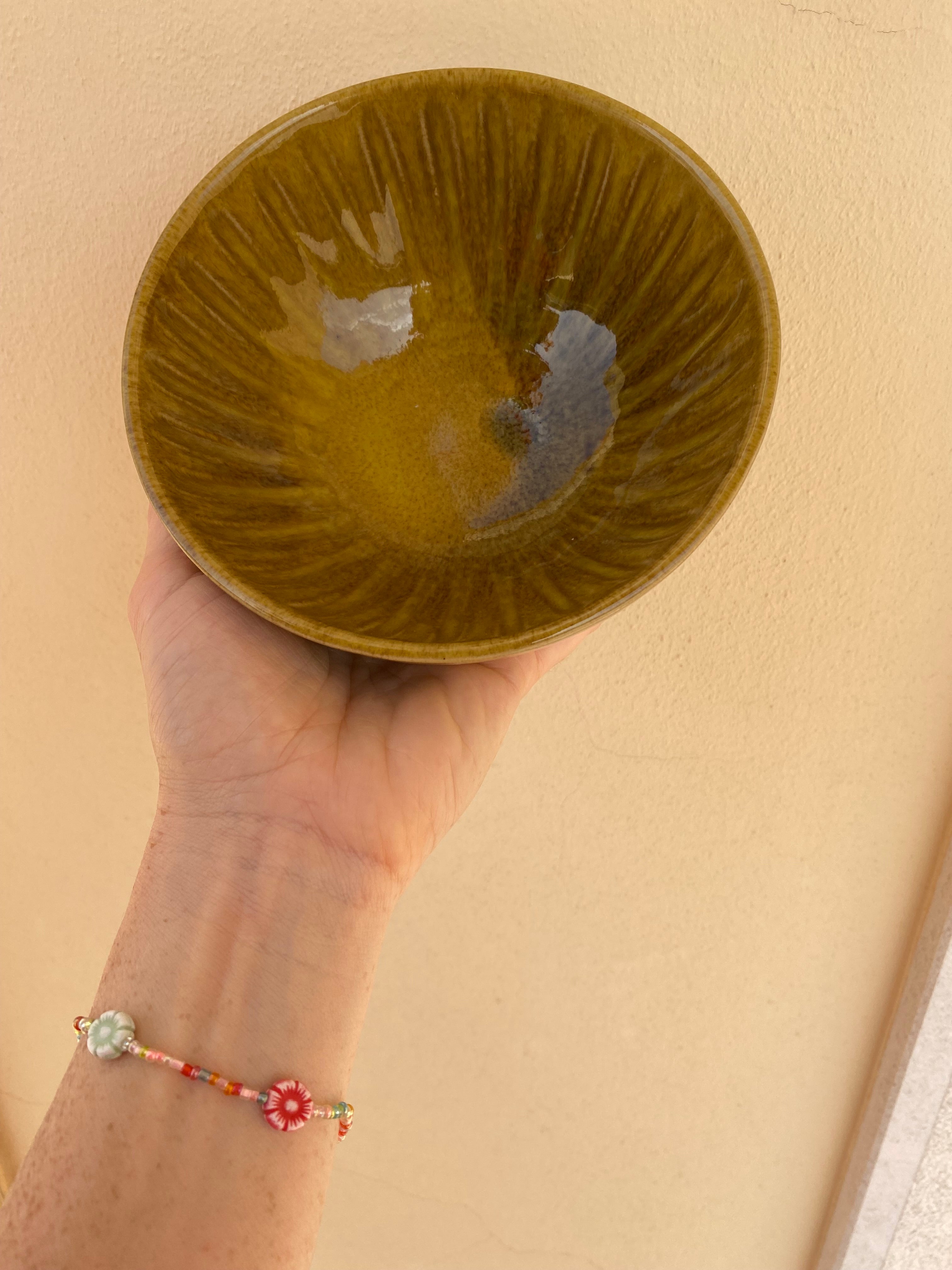 Serving bowl Salvada ochre