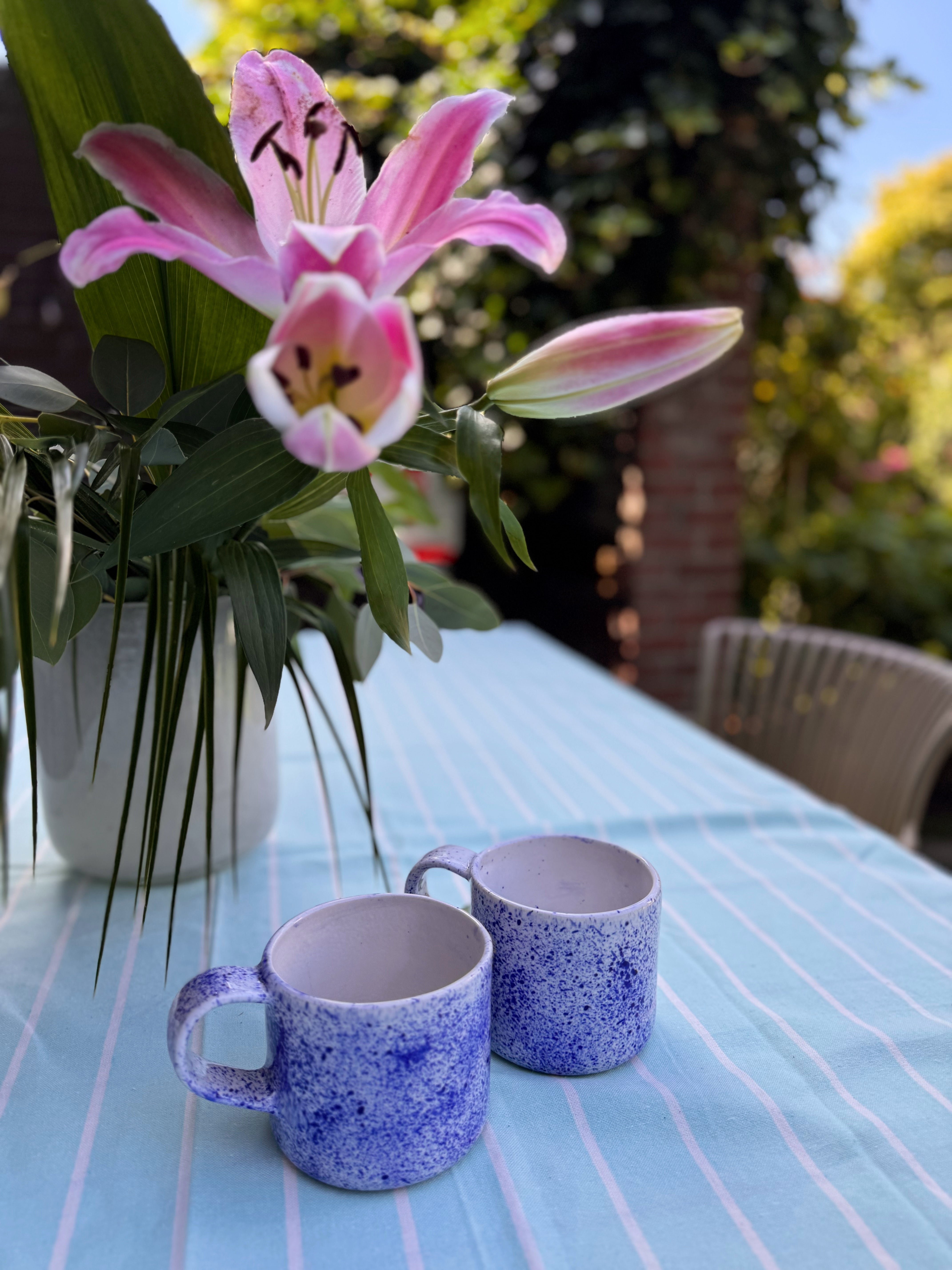 Tasse CIELO blau weiß