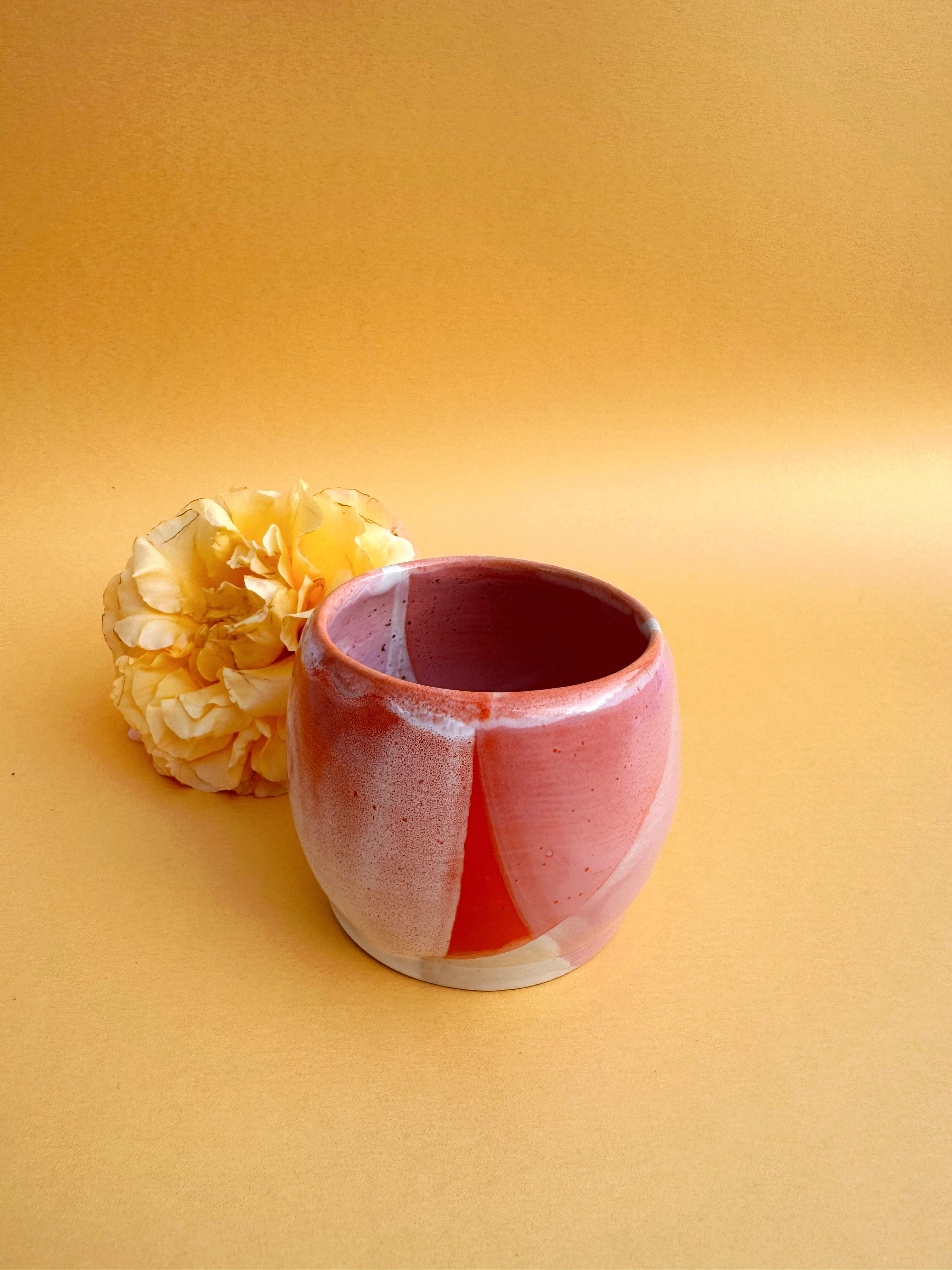Tasse SUPERMAGIC rosa orange weiß