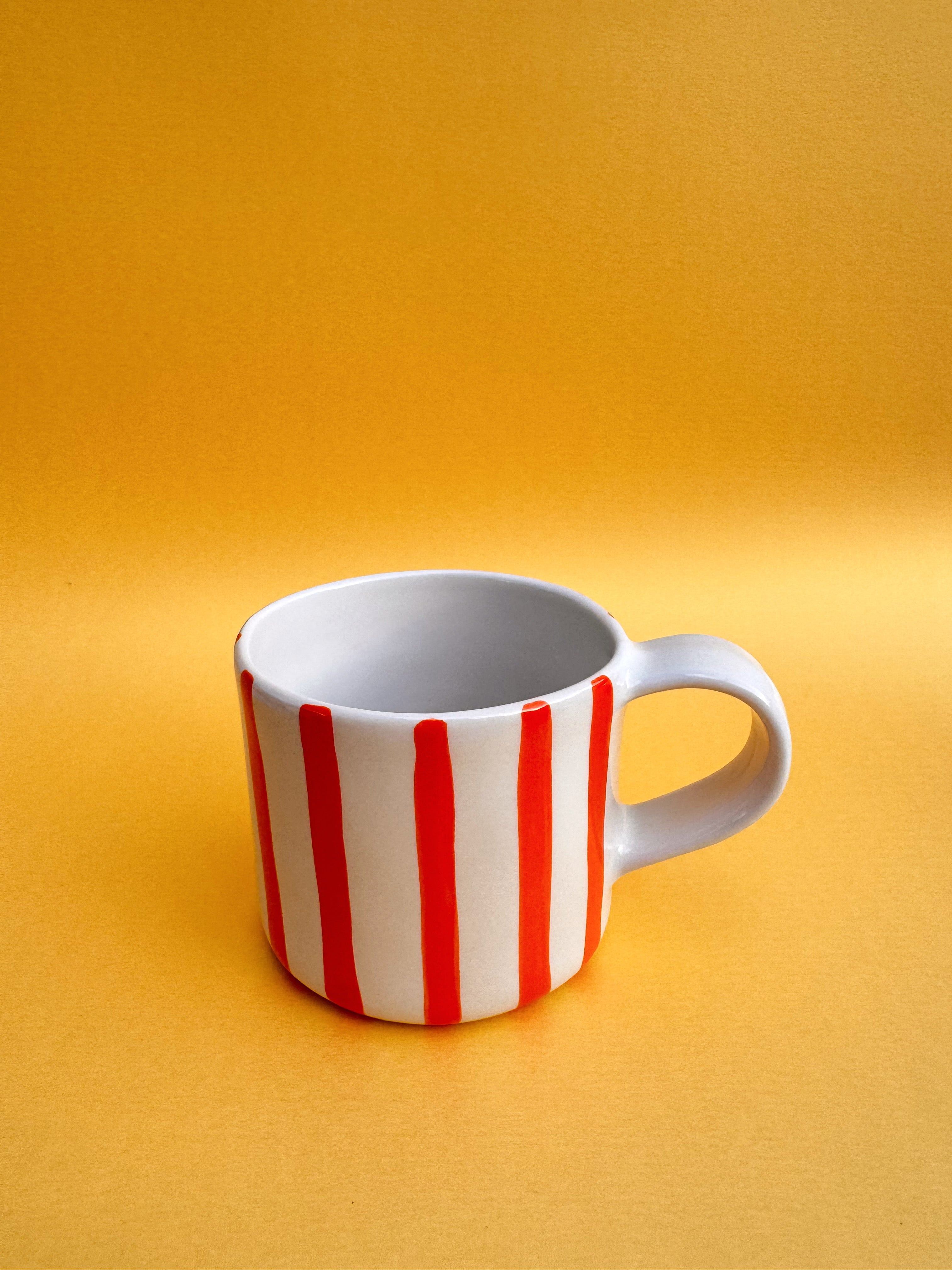 Tasse Soleil weiß orange