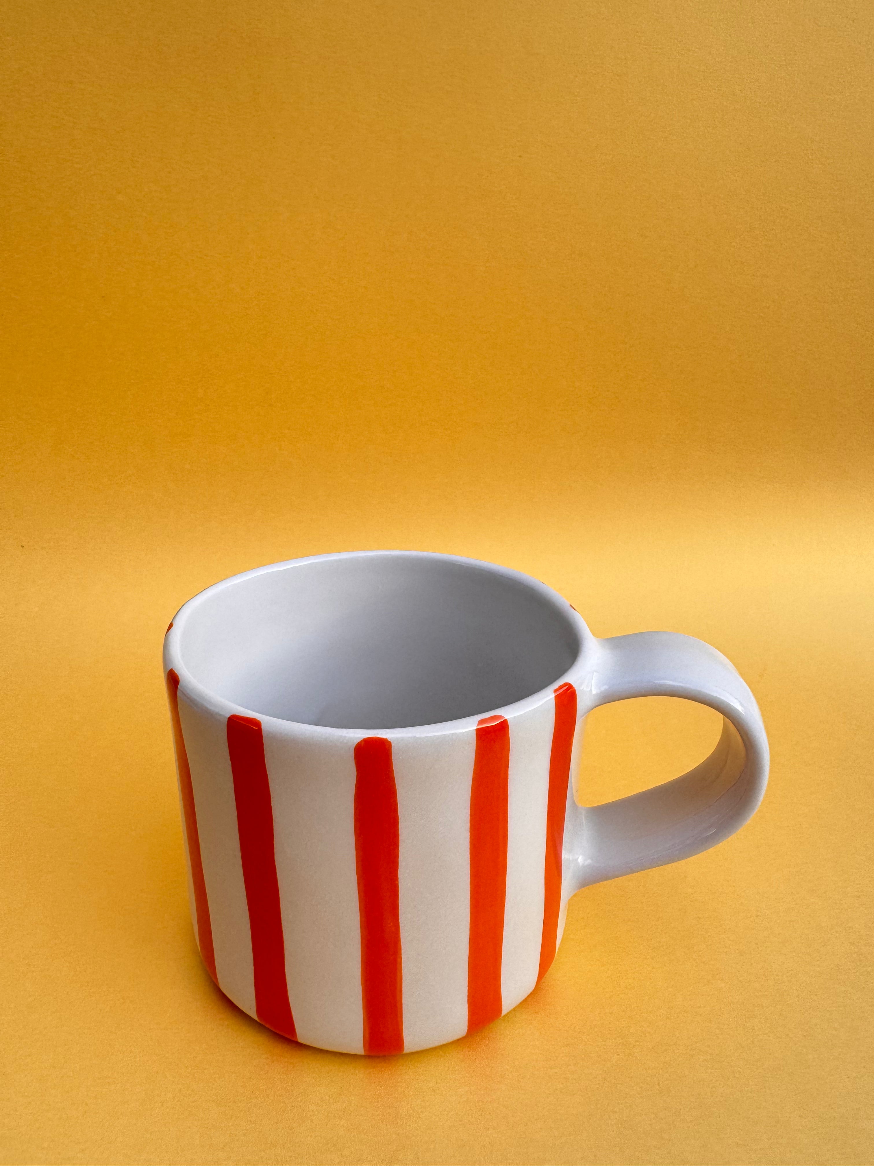 Tasse Soleil weiß orange