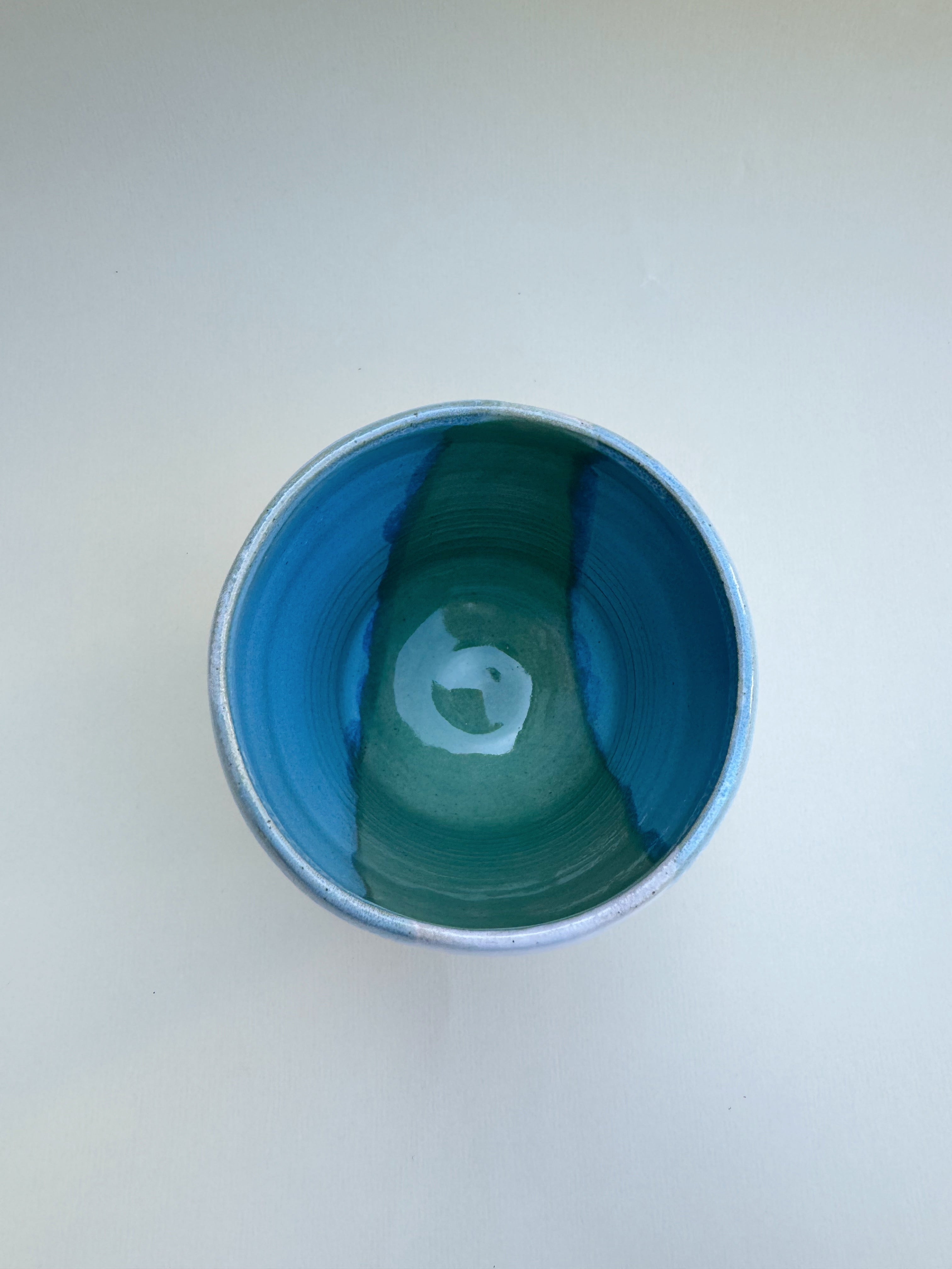 Vase MONTE blau grün weiß - Limited Edition