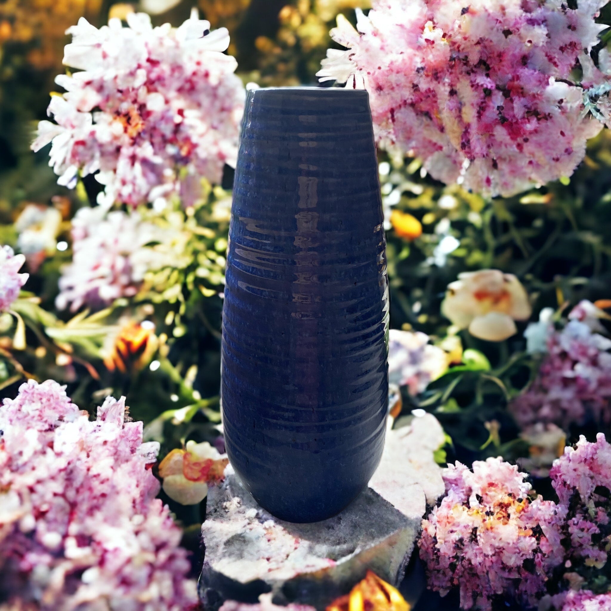 Vase HELI blau