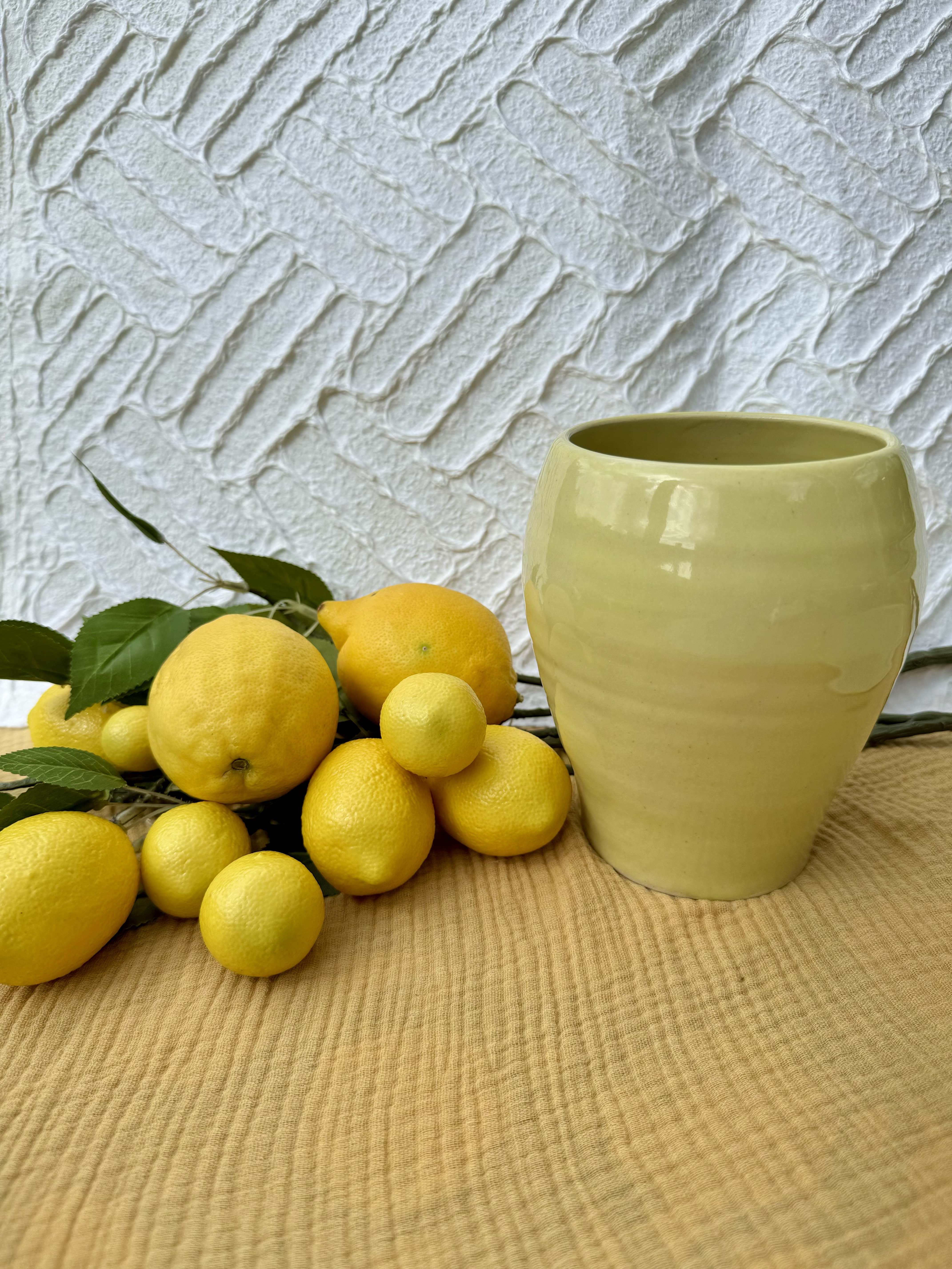 Vase LEMON SORBET zitronengelb