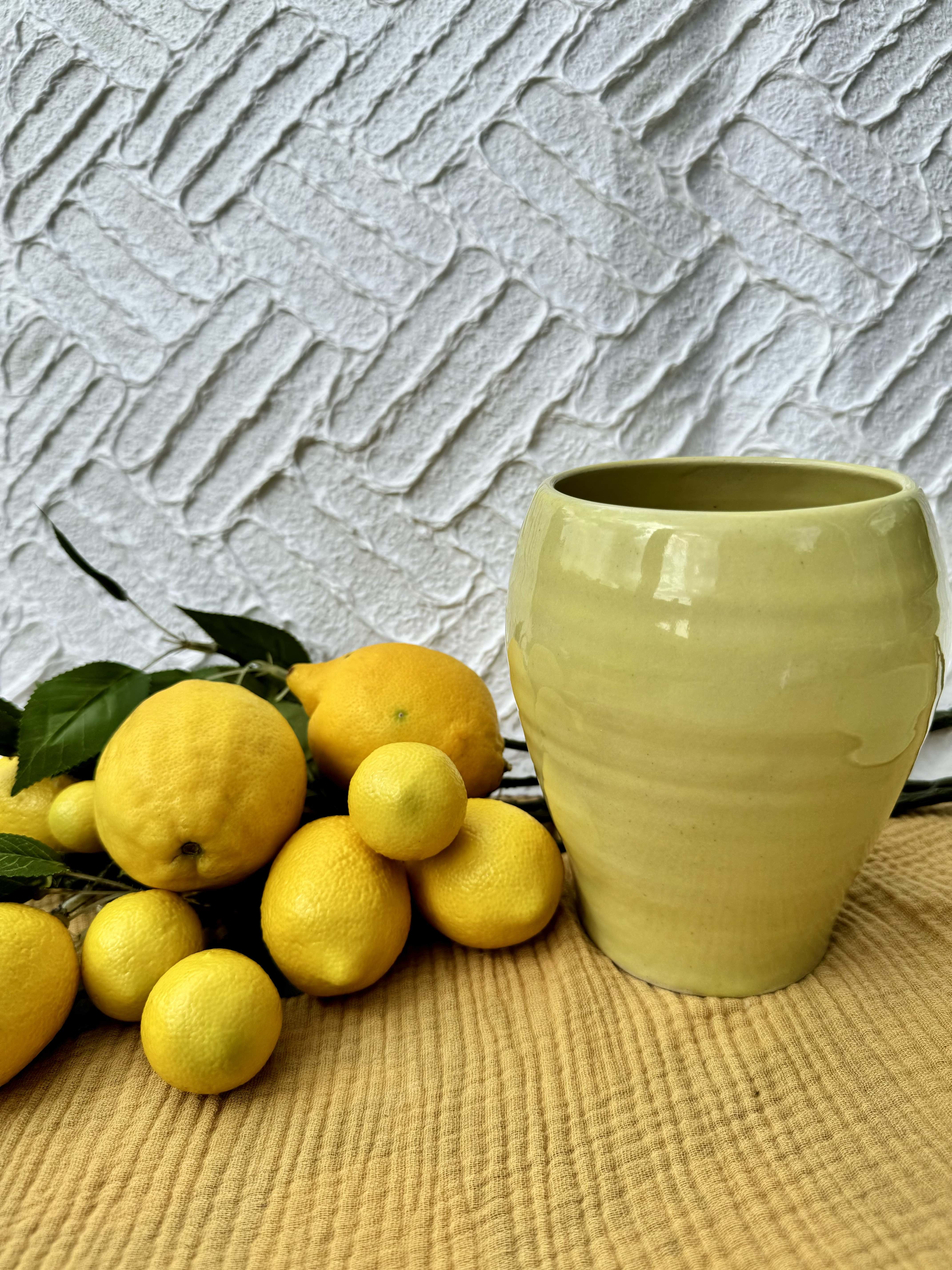 Vase LEMON SORBET zitronengelb