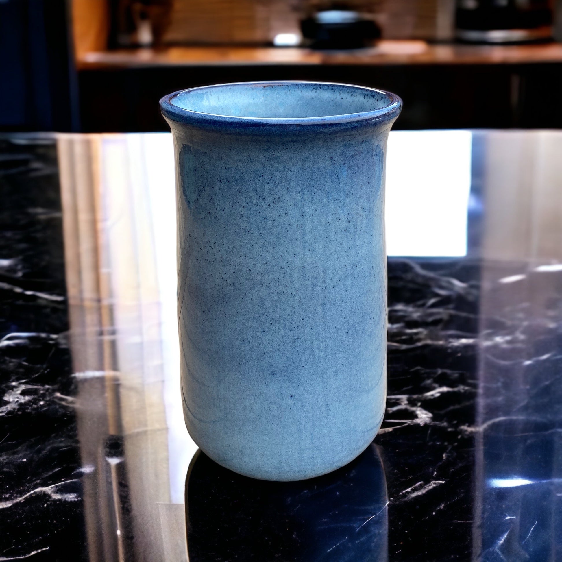 Vase Krug Utensilienhalter MELO blau