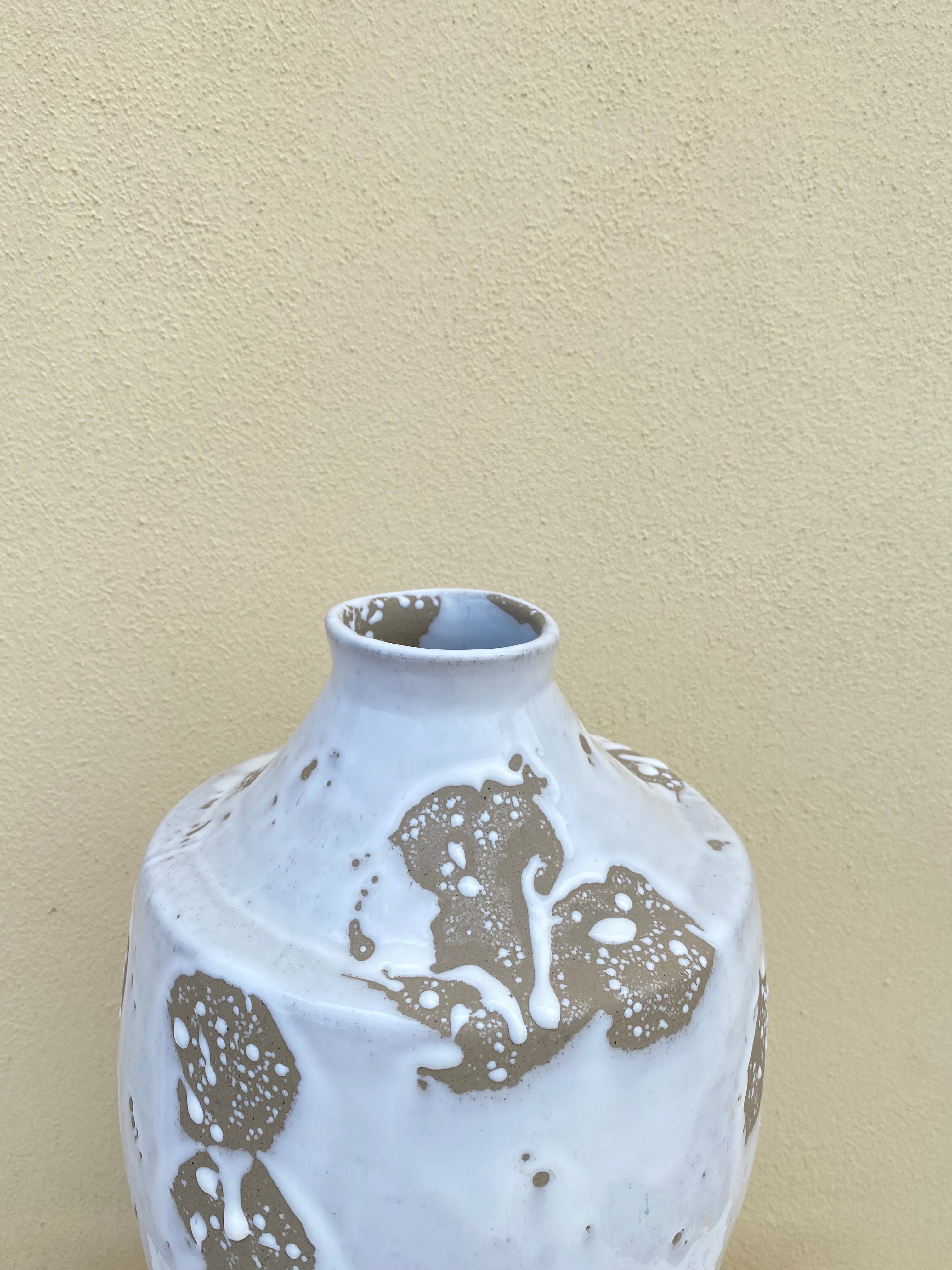 Vase large Phi white beige