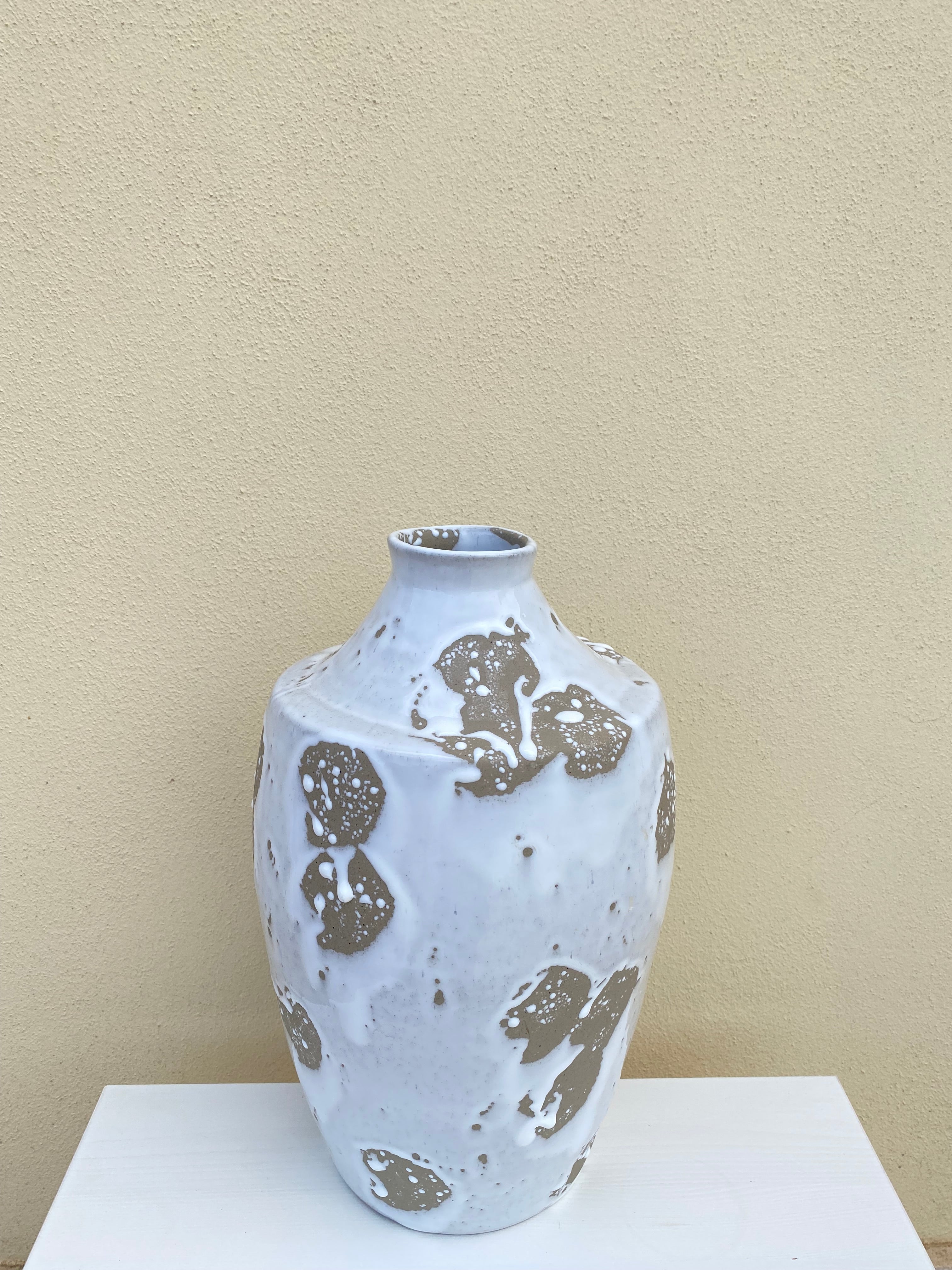 Vase large Phi white beige