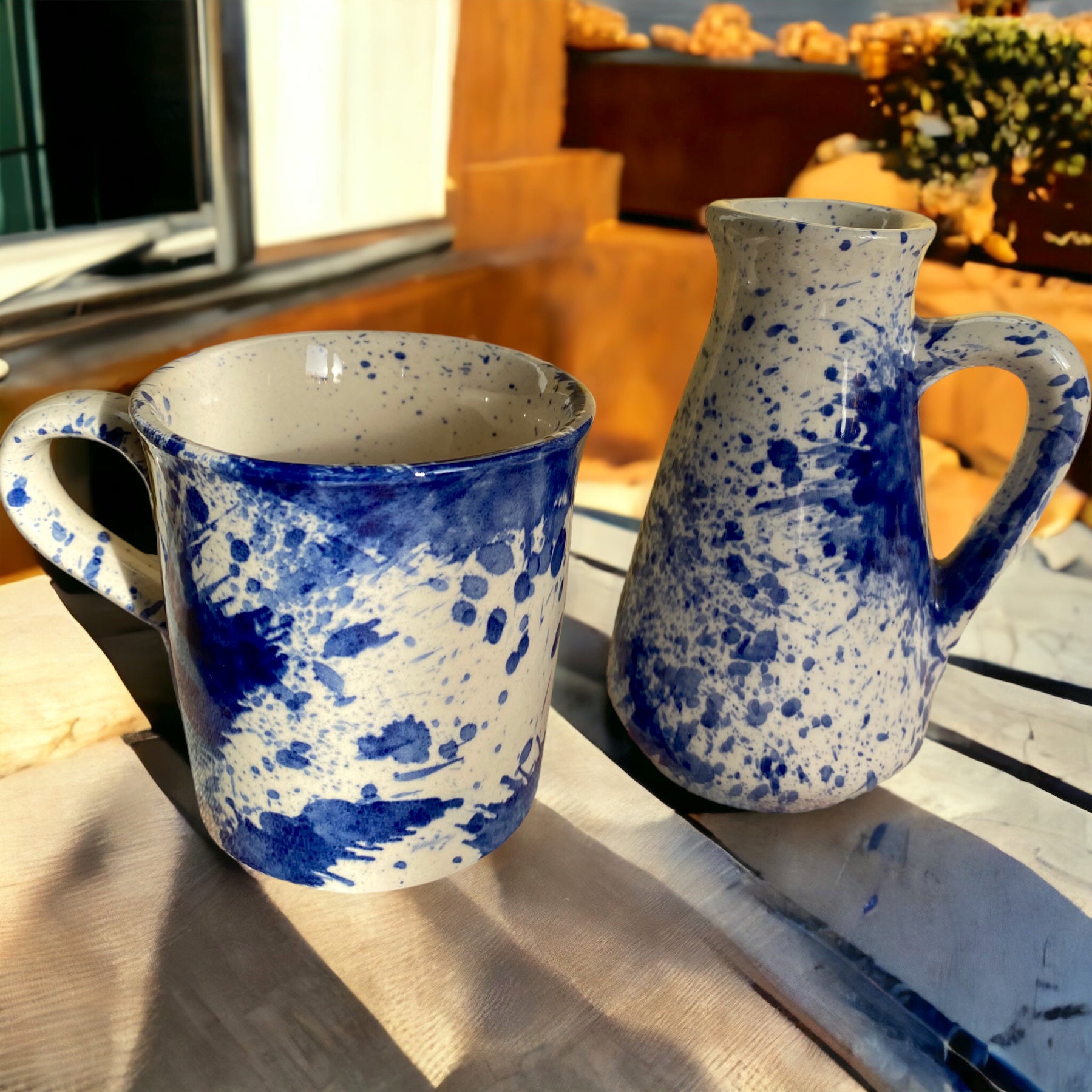 Tasse HOPE weiß blau